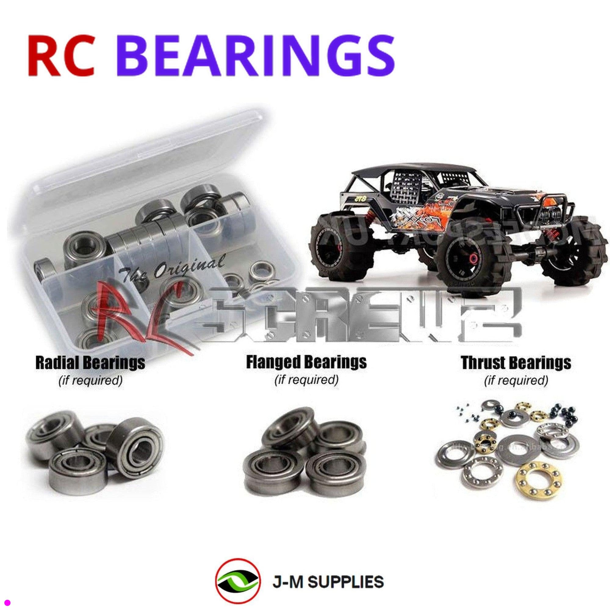 RCScrewZ Metal Shielded Bearing Kit kyo157b for Kyosho FO-XX Nitro 1/8th #33154 - Picture 1 of 12