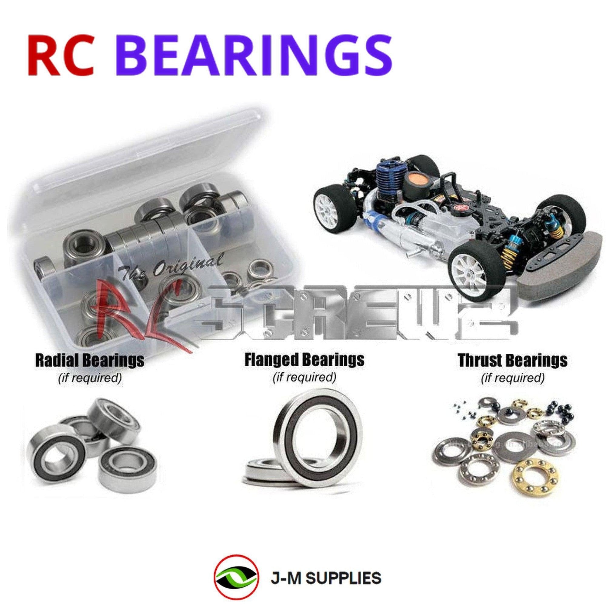 RCScrewZ Rubber Shielded Bearing Kit tam061r for Tamiya TG10 MK.2/Pro #44042 - Picture 1 of 12