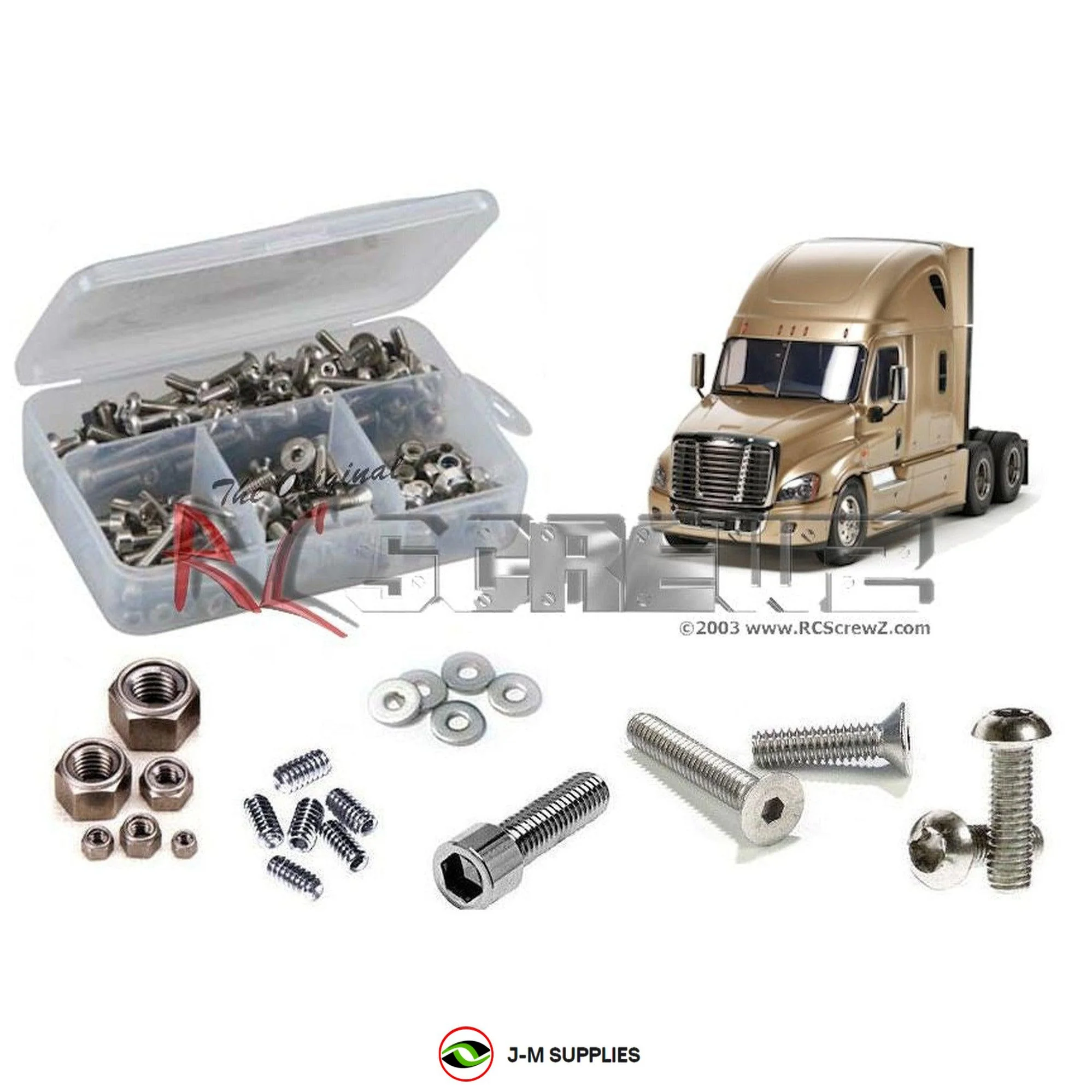 RCScrewZ Stainless Screw Kit tam160 for Tamiya Freightliner Cascadia 56340 | PRO - Picture 1 of 12
