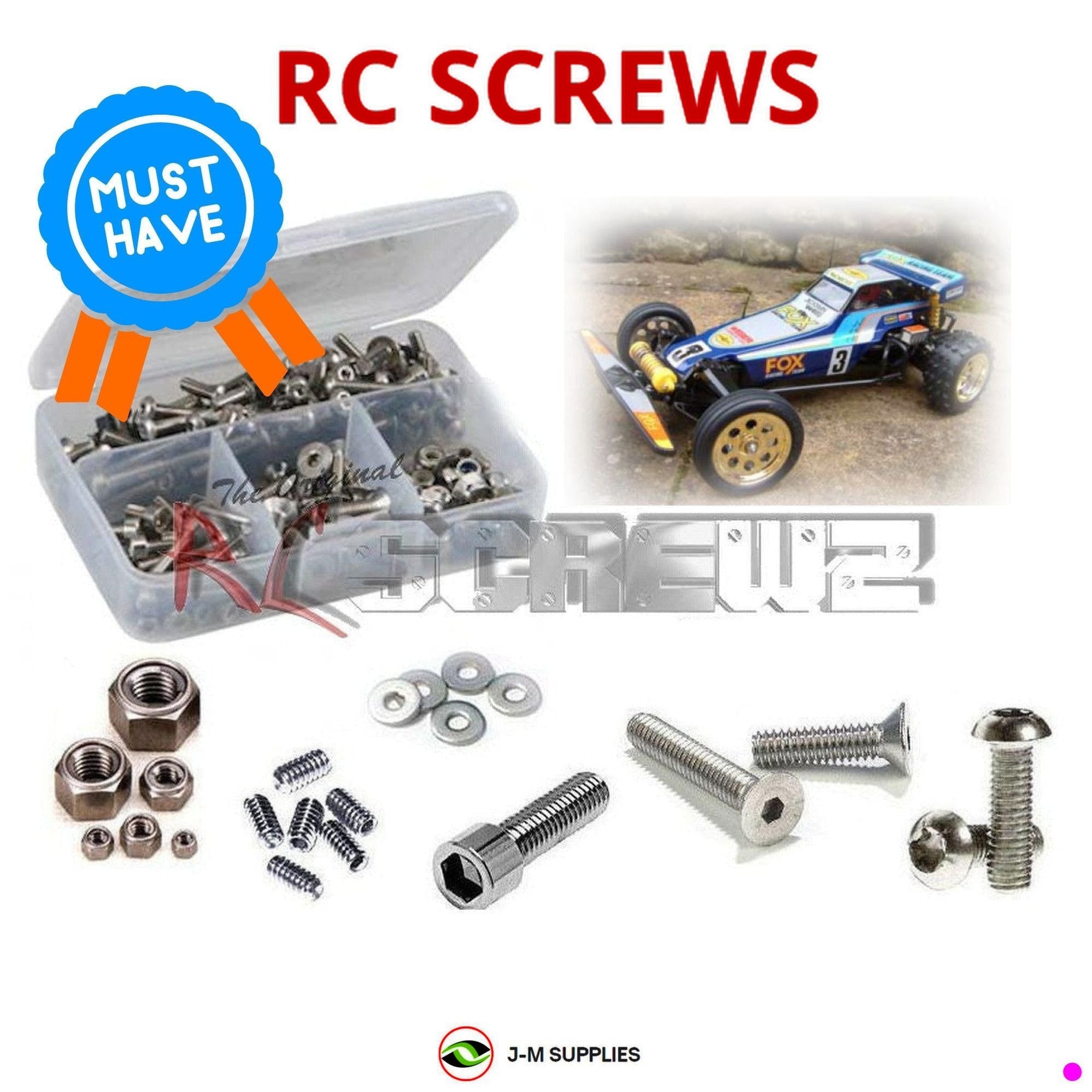 RCScrewZ Stainless Steel Screw Kit tam047 for Tamiya Fox 1/10th #58051 - Picture 1 of 12