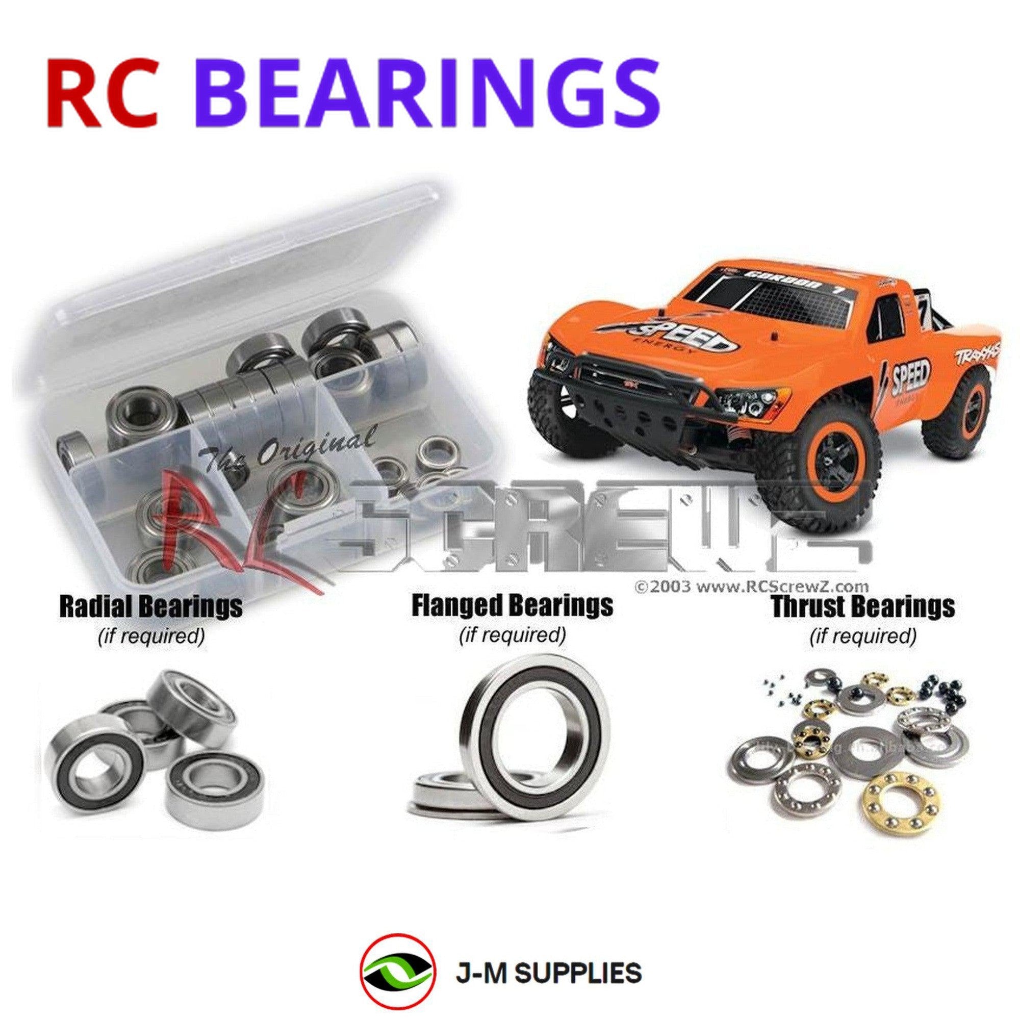 RCScrewZ Rubber Shielded Bearing Kit tra050r for Traxxas Nitro Slash 3.3 44054-1 - Picture 1 of 12