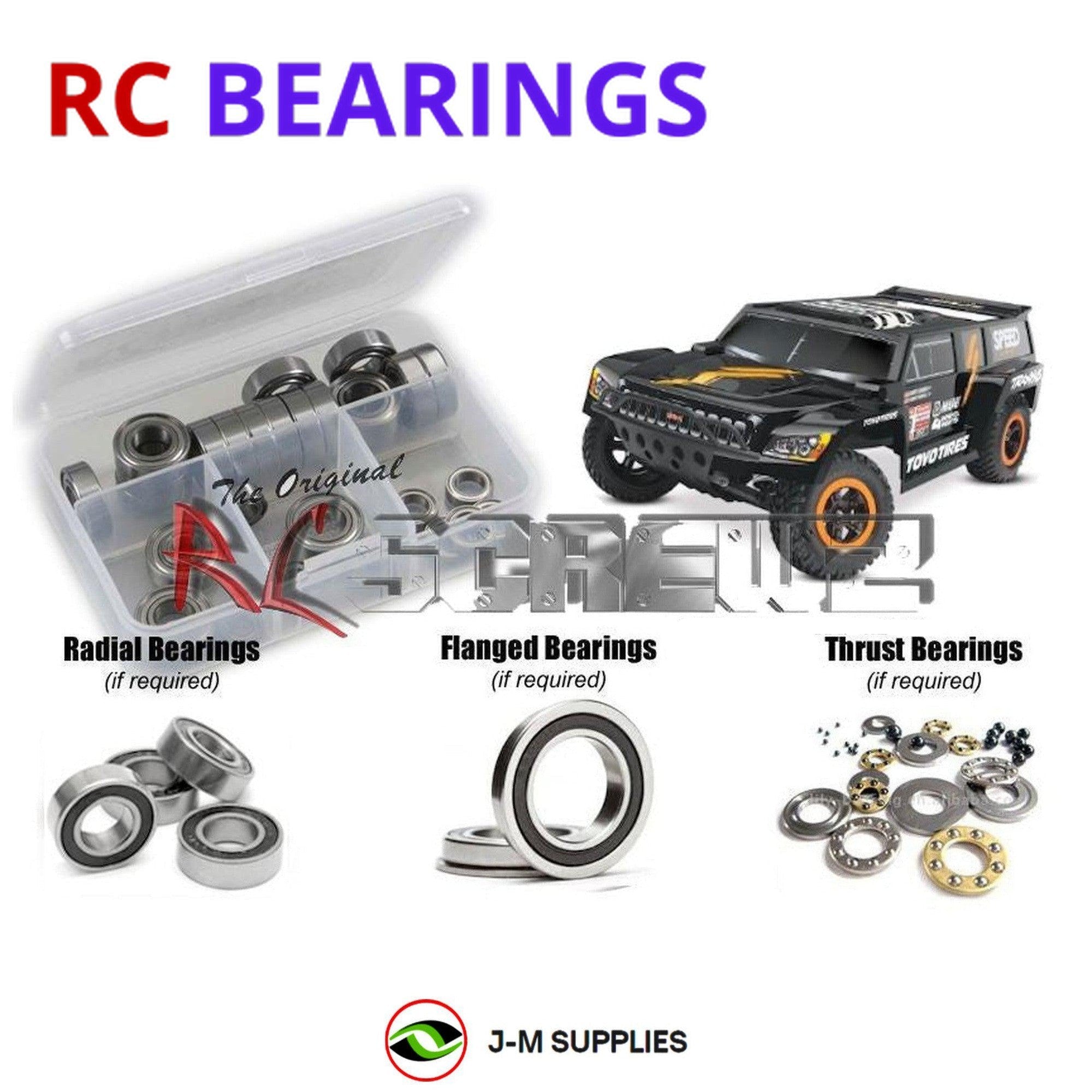 RCScrewZ Rubber Shielded Bearings tra059r for Traxxas Dakar Slash 4x4 SCT | KIT - Picture 1 of 12