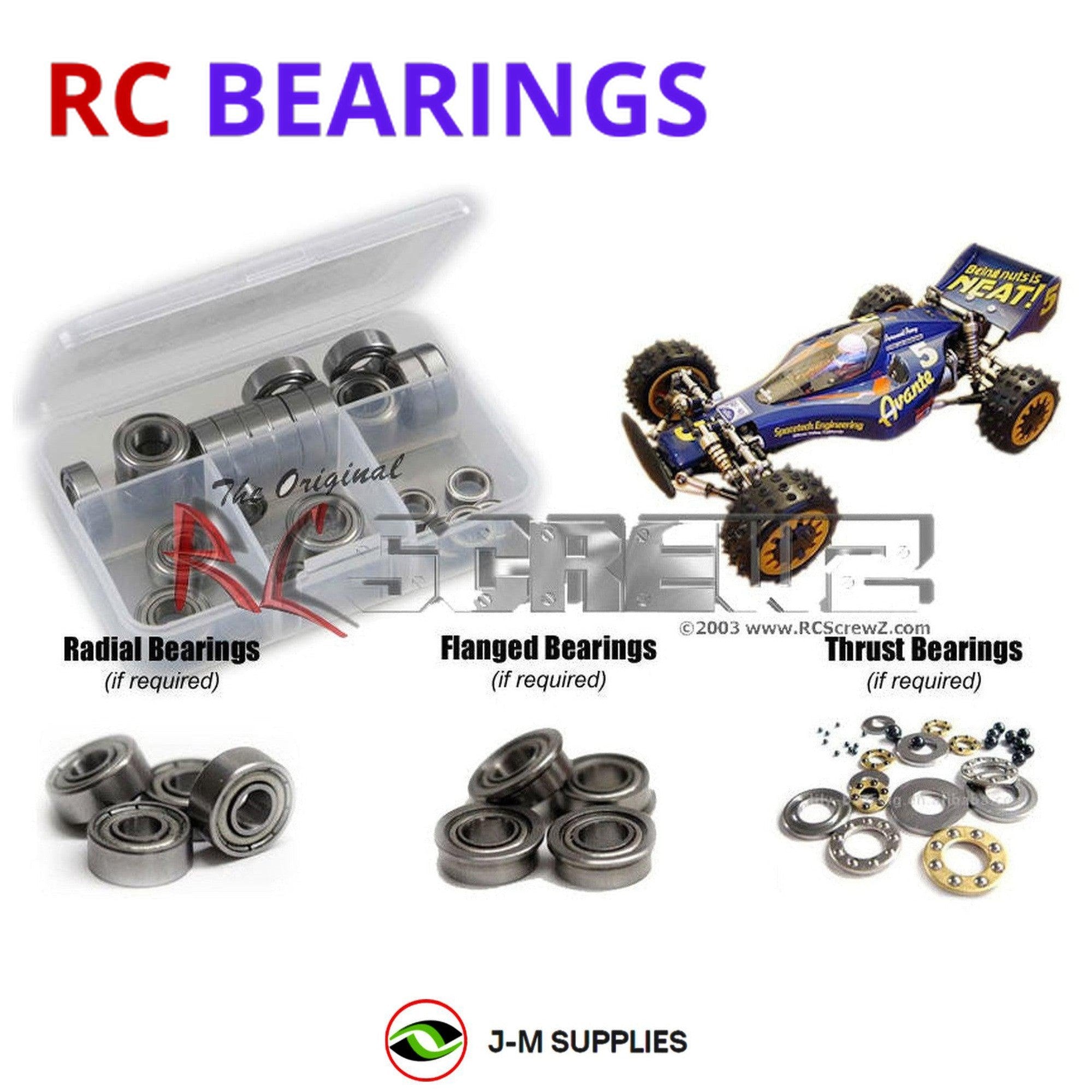 RCScrewZ Metal Shielded Bearing Kit tam013b for Tamiya Avante #58072 - Picture 1 of 12