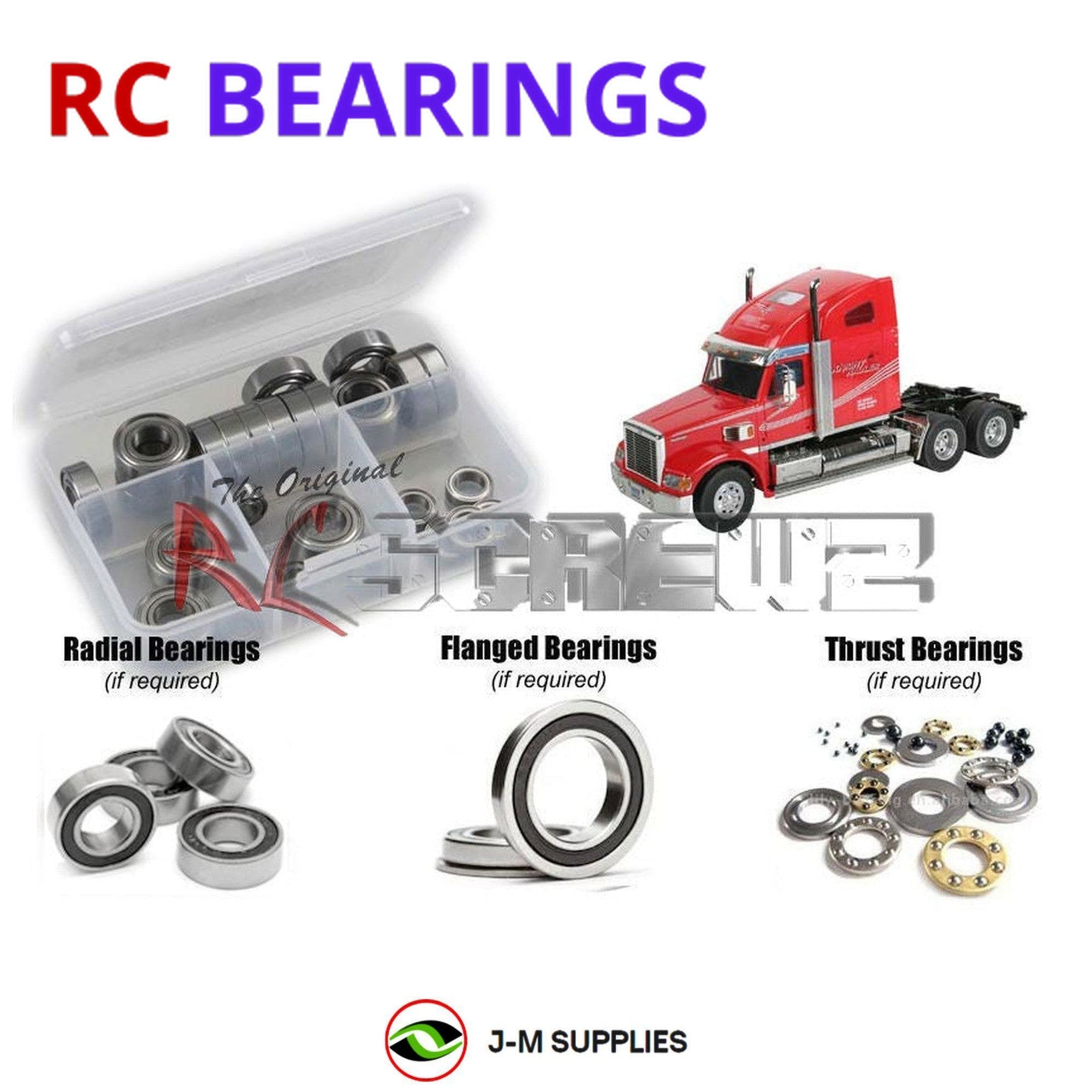 RCScrewZ Rubber Shielded Bearings tam068r for Tamiya Knight Hauler (56314) | SET - Picture 1 of 12