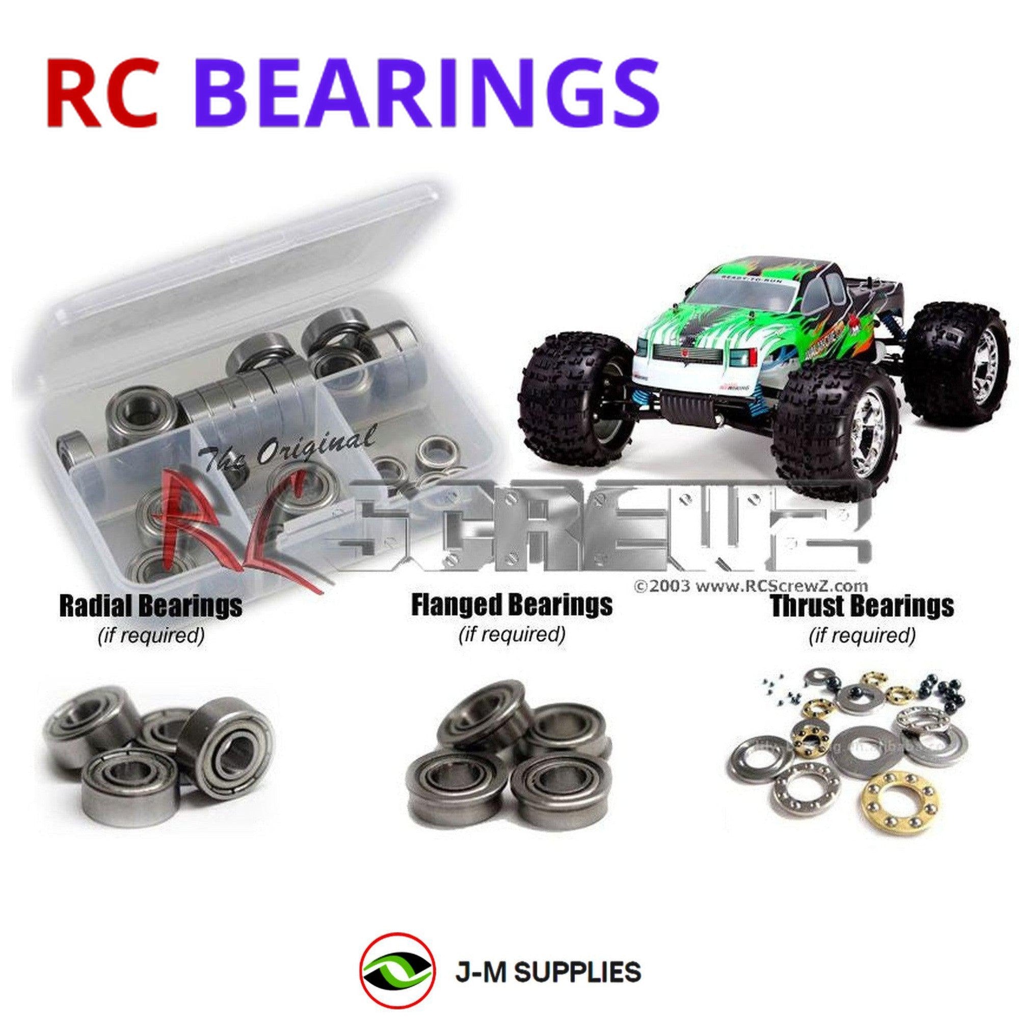 RCScrewZ Metal Shielded Bearing Kit rcr029b for RedCat Racing Avalanche XTR - Picture 1 of 12