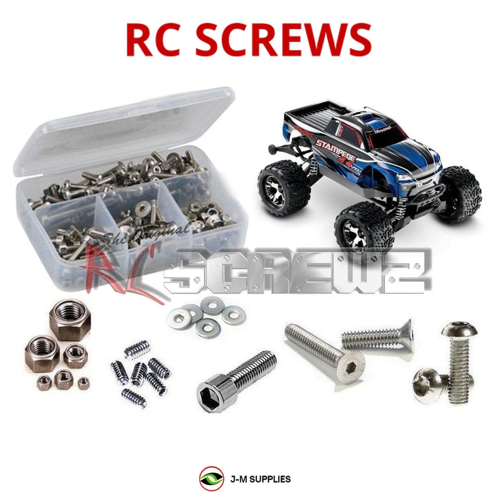 RCScrewZ Stainless Steel Screw Kit tra093 for Traxxas Stampede VXL 4x4 67086-4 - Picture 1 of 12