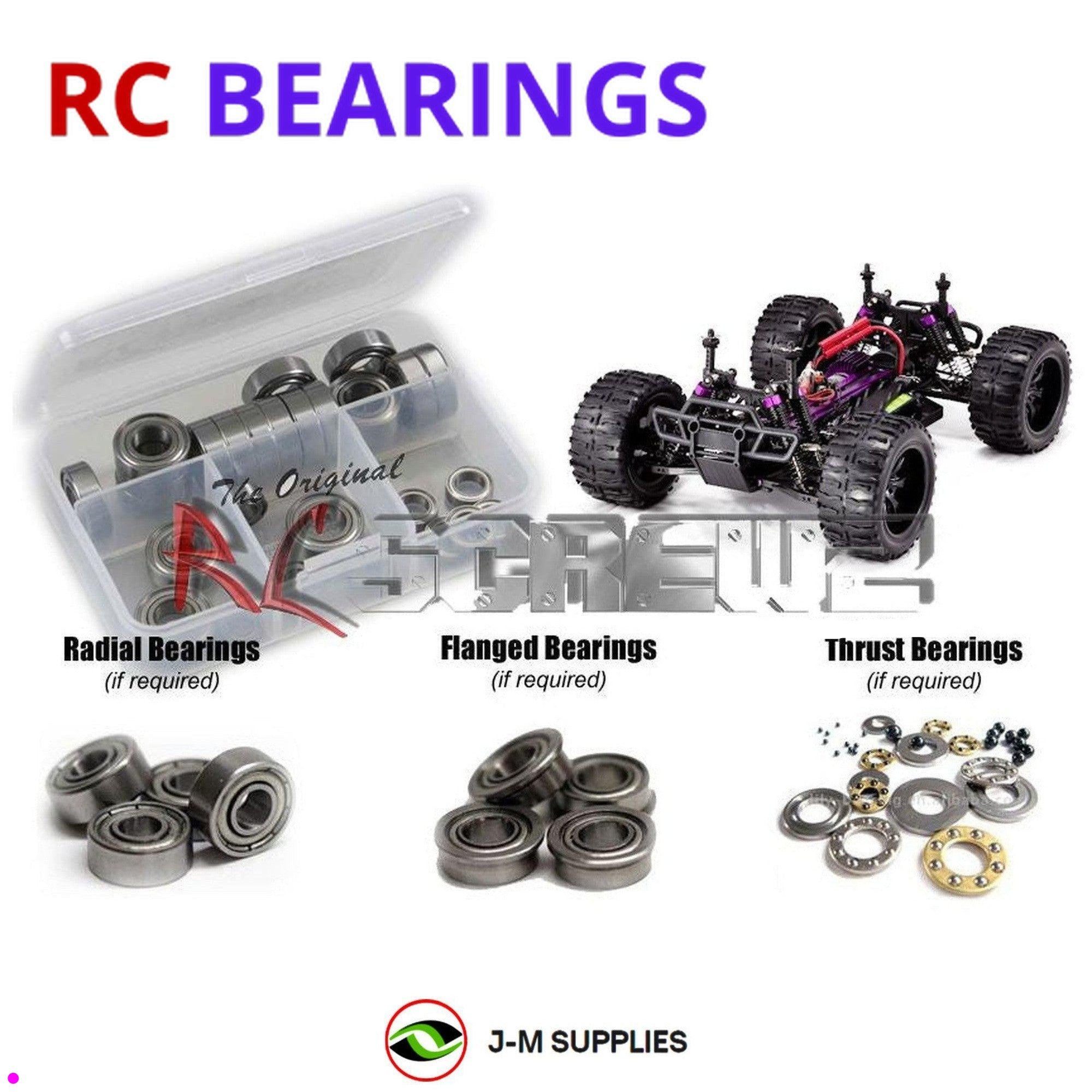 RCScrewZ Metal Shielded Bearing Kit rcr034b for RedCat Racing Volcano EPX - Picture 1 of 12