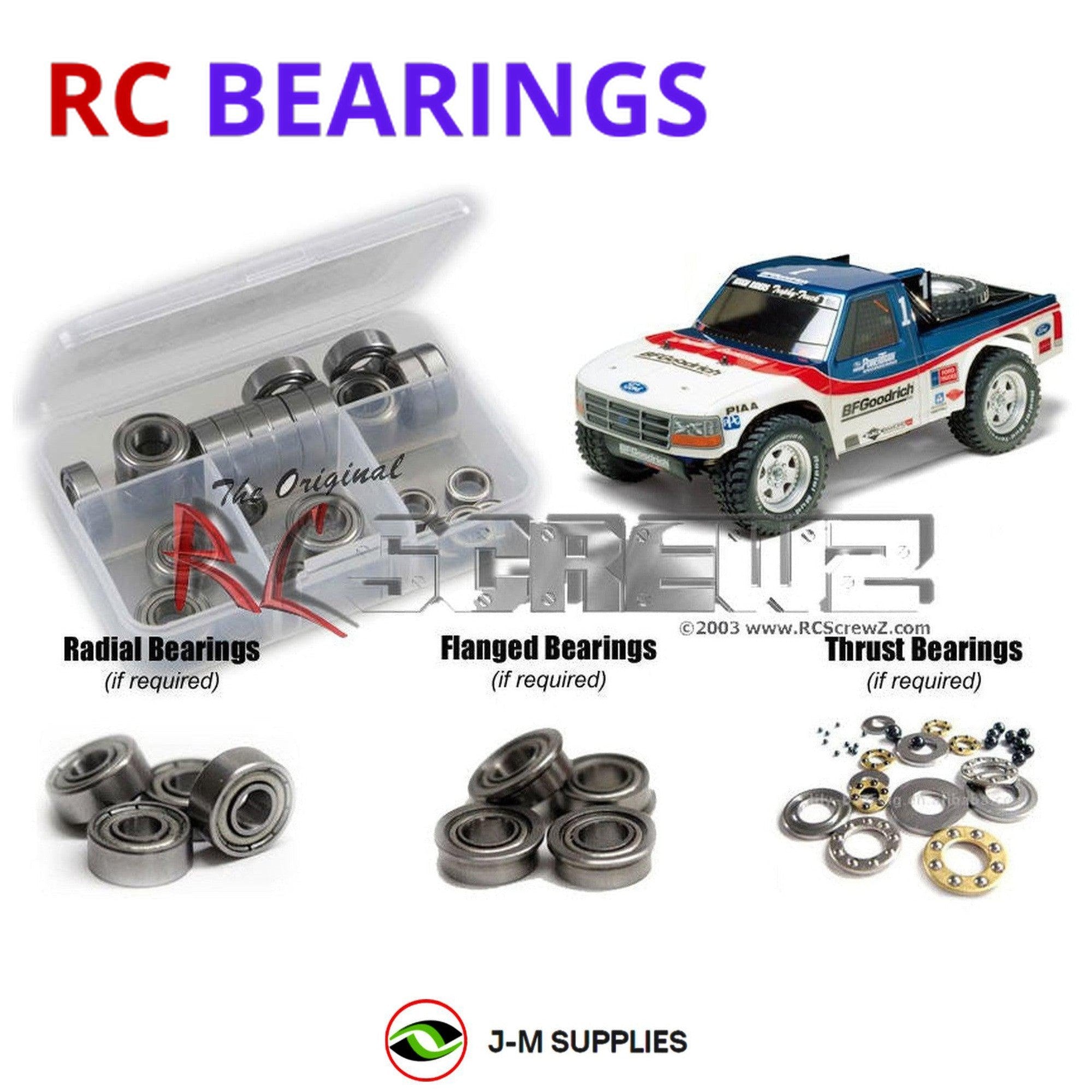 RCScrewZ Metal Shielded Bearing Kit tam146b for Tamiya Ford F150 Baja #58495 - Picture 1 of 12