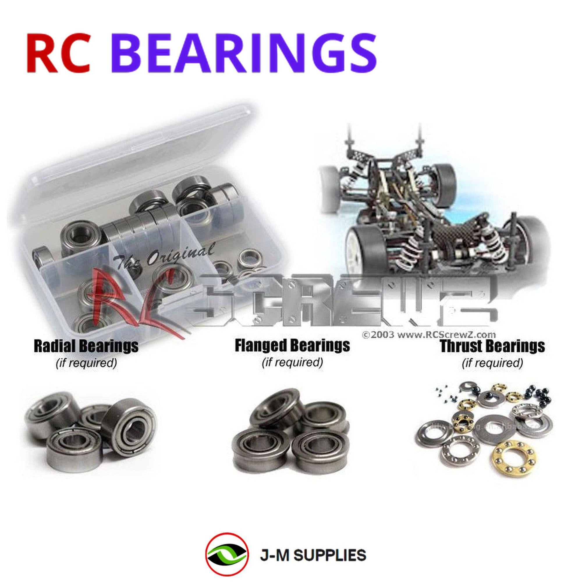 RCScrewZ Metal Shielded Bearing Kit xra001b for XRAY T1 1/10th #300000 - Picture 1 of 12