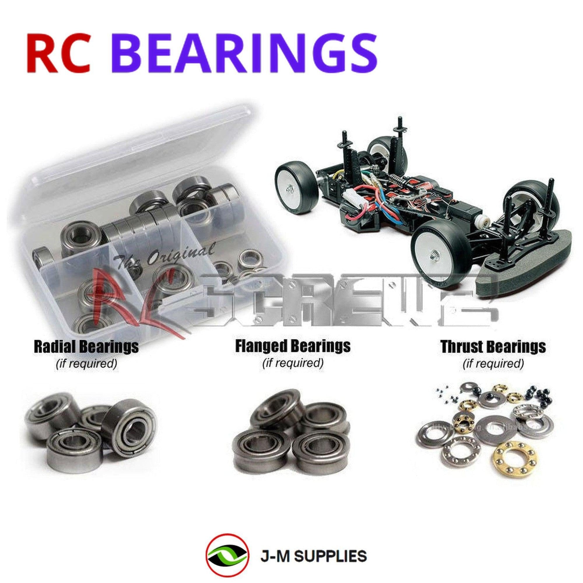 RCScrewZ Metal Shielded Bearing Kit tam214b for Tamiya F103 GT 1/10th #58376 - Picture 1 of 12