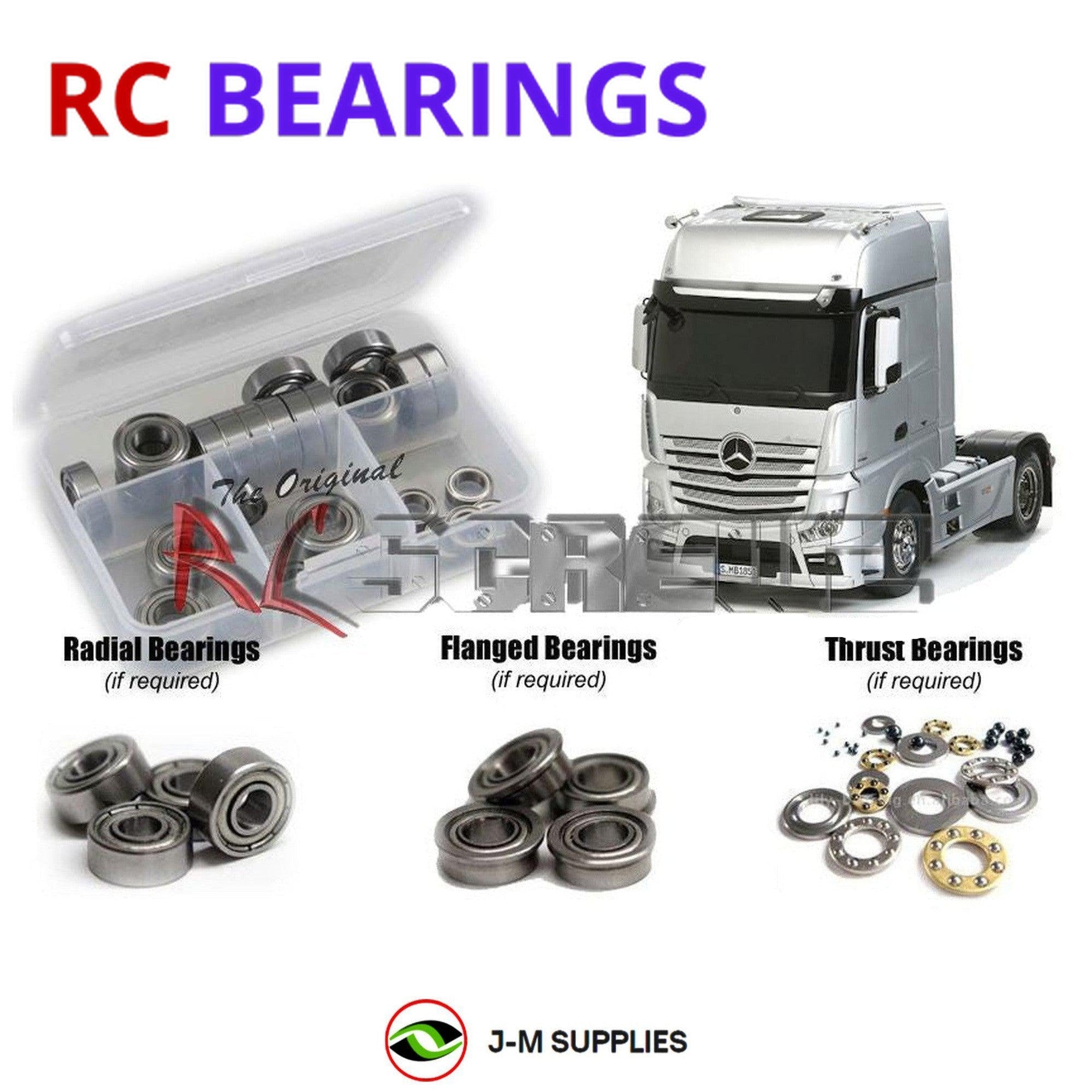 RCScrewZ Metal Shielded Bearings tam173b for Tamiya Mercedes-Benz Actros #56335 - Picture 1 of 12