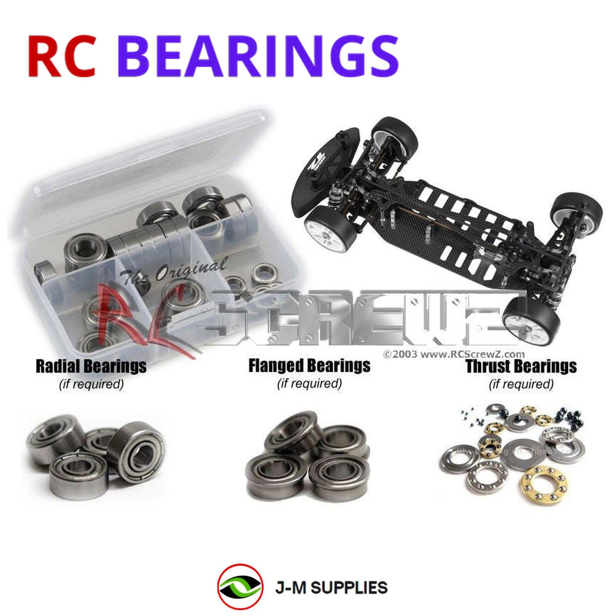 RCScrewZ Metal Shielded Bearing Kit xra008b for XRAY T2 '06 #300006 - Picture 1 of 12