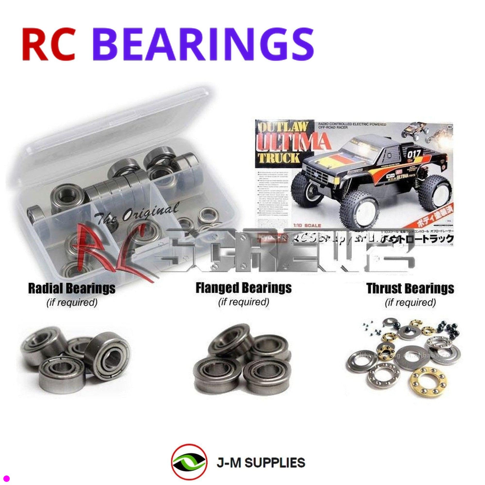 RCScrewZ Metal Shielded Bearings kyo165b for Kyosho Ultimate Outlaw Vintage/3166 - Picture 1 of 12