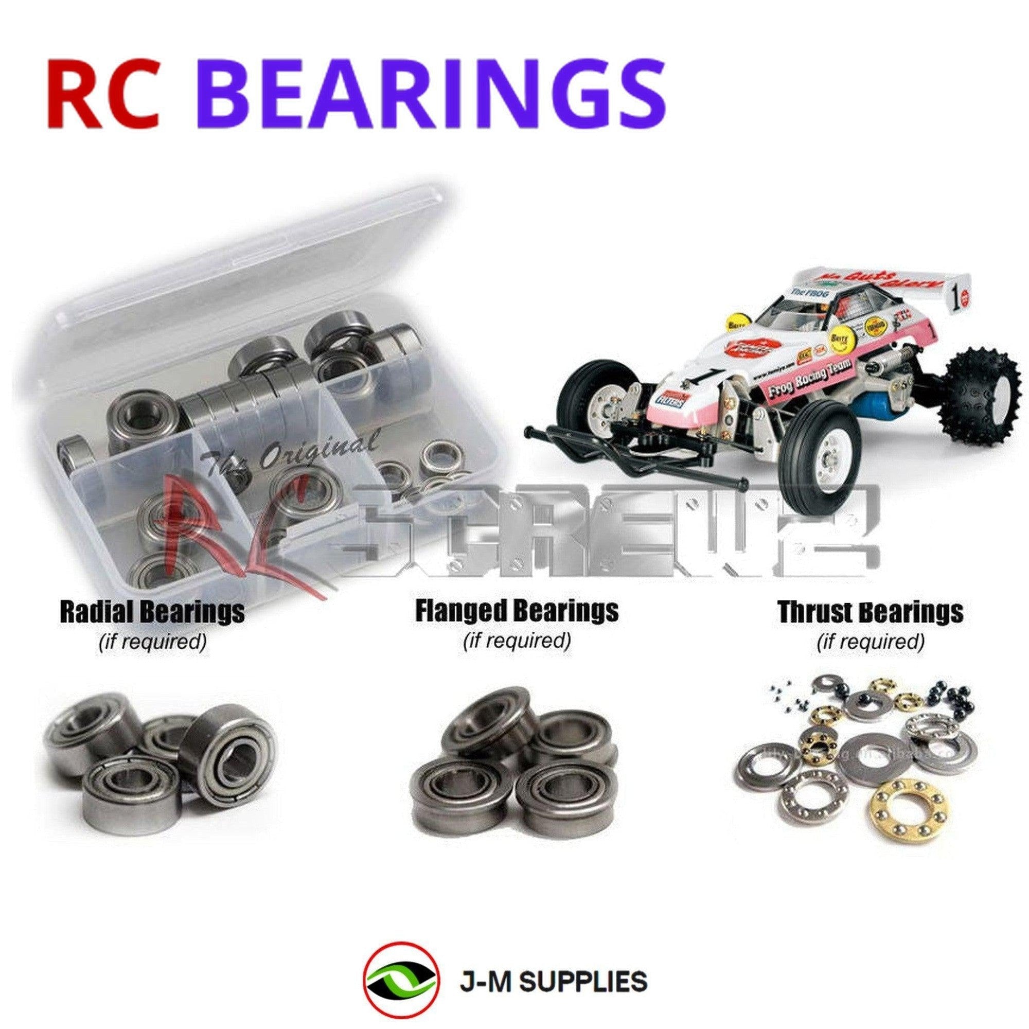 RCScrewZ Metal Shielded Bearing Kit tam035b for Tamiya Frog 1/10th #58041 - Picture 1 of 12