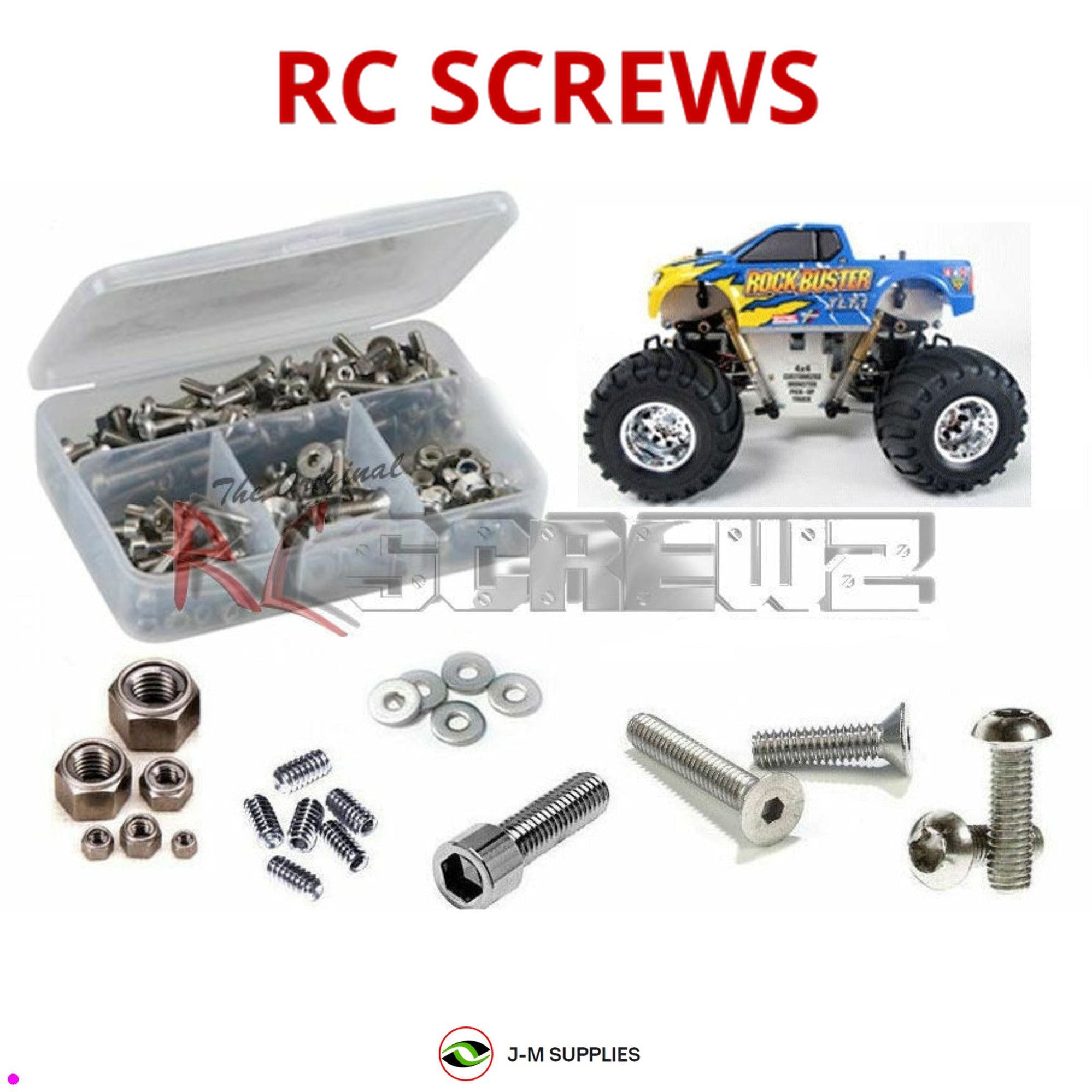 RCScrewZ Stainless Steel Screw Kit tam045 for Tamiya TLT-1 Rockbuster - Picture 1 of 12