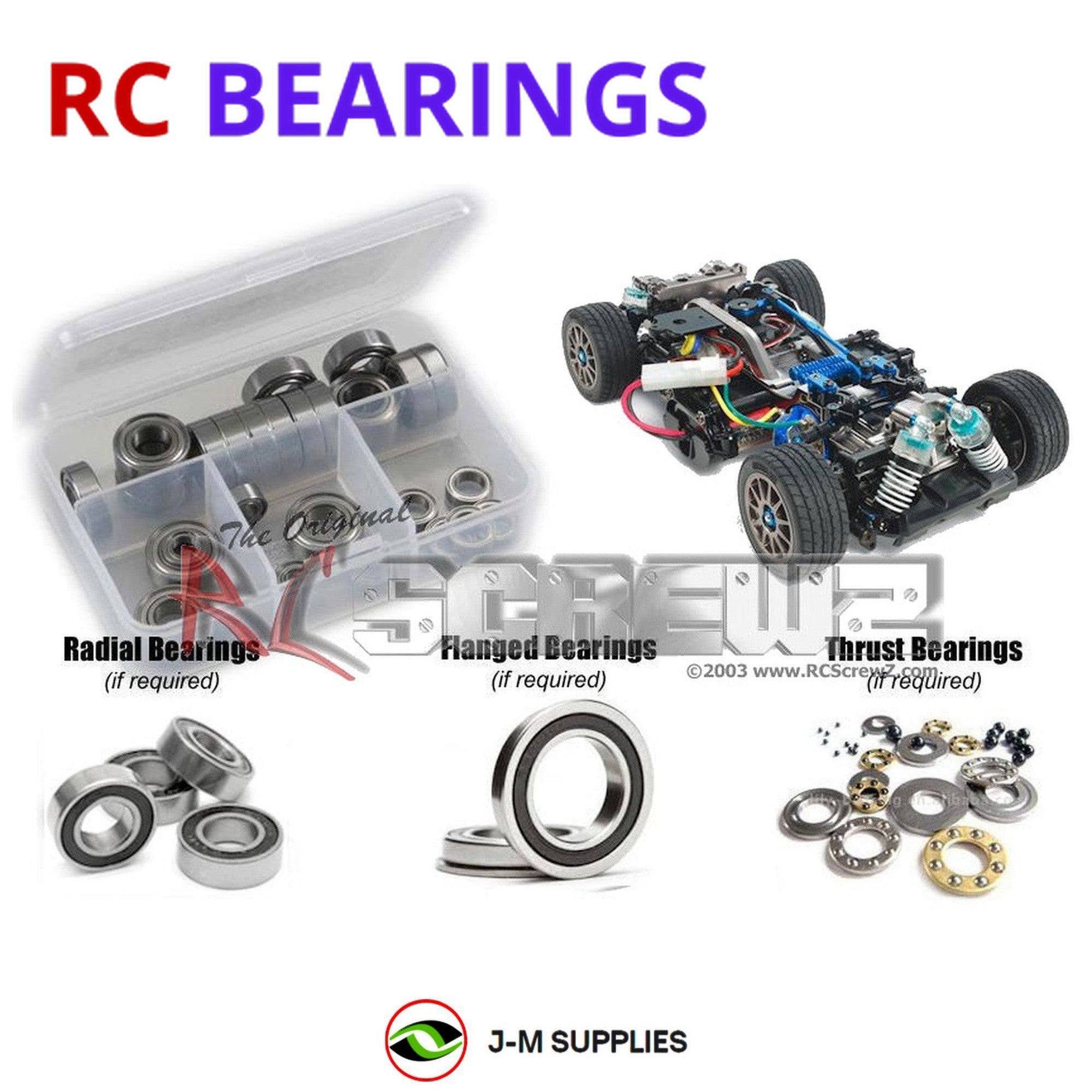 RCScrewZ Rubber Shielded Bearings tam164r for Tamiya M05 Ver.II Pro Chass #58593 - Picture 1 of 12