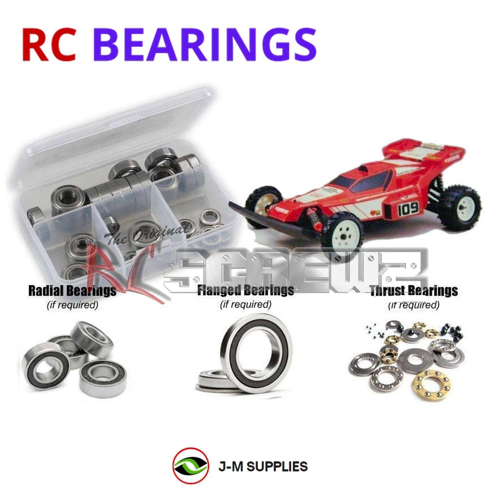 RCScrewZ Rubber Shielded Bearings kyo162r for Kyosho Raider Vintage #3184 | KIT - Picture 1 of 12