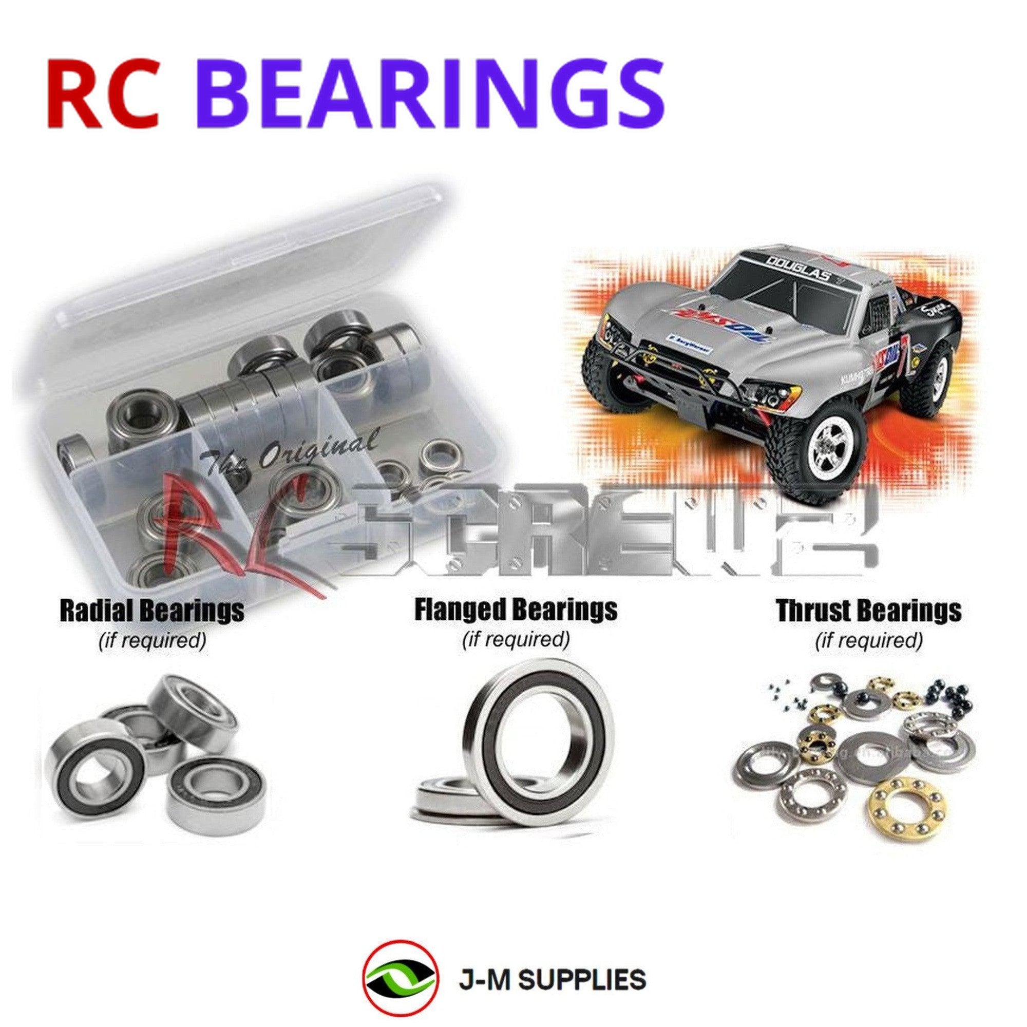 RCScrewZ Rubber Shielded Bearing Kit tra038r for Traxxas 1/16 Slash VXL 7005/8/9 - Picture 1 of 12