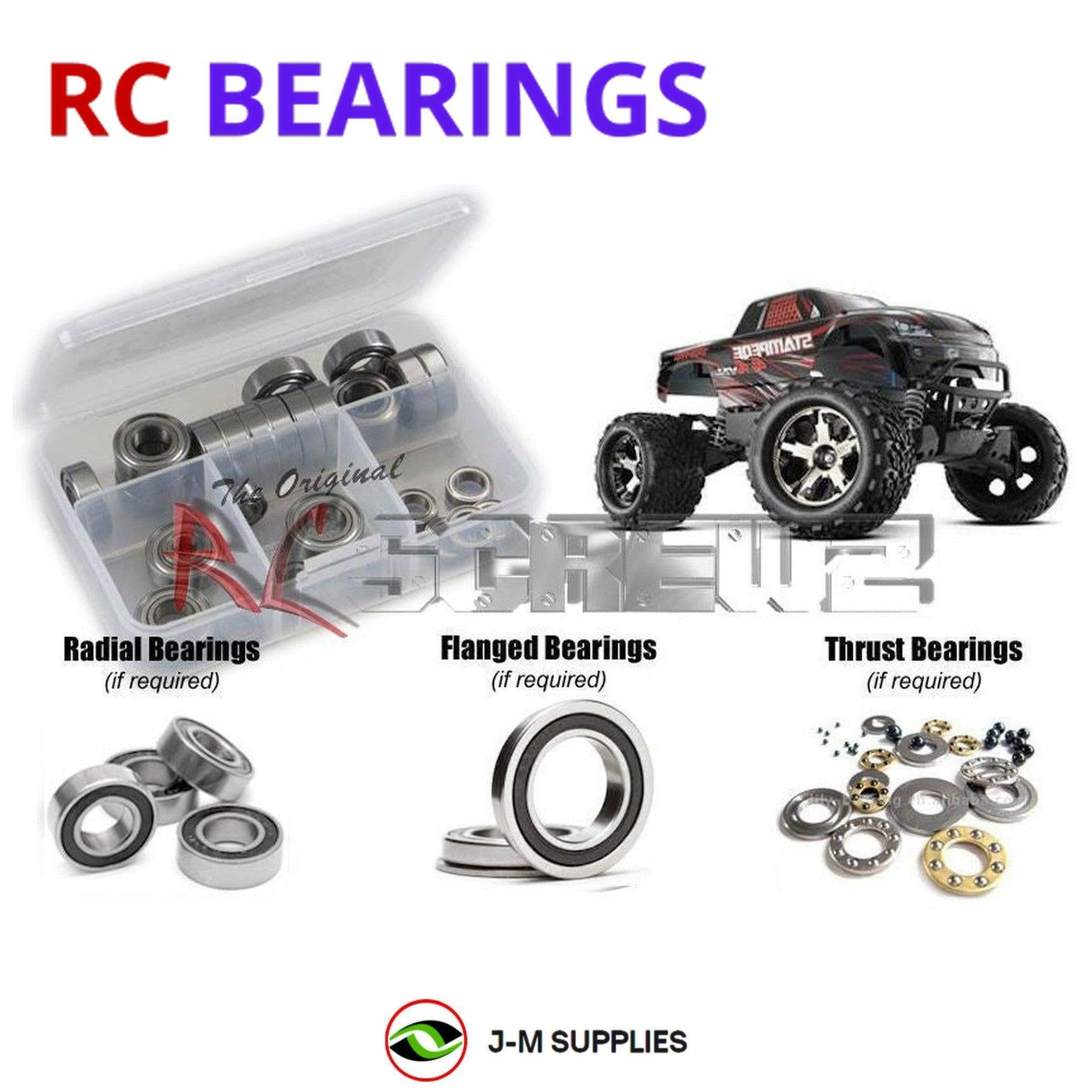 RCScrewZ Rubber Shielded Bearings tra043r for Traxxas Stampede 4x4 VXL #67054/86 - Picture 1 of 12