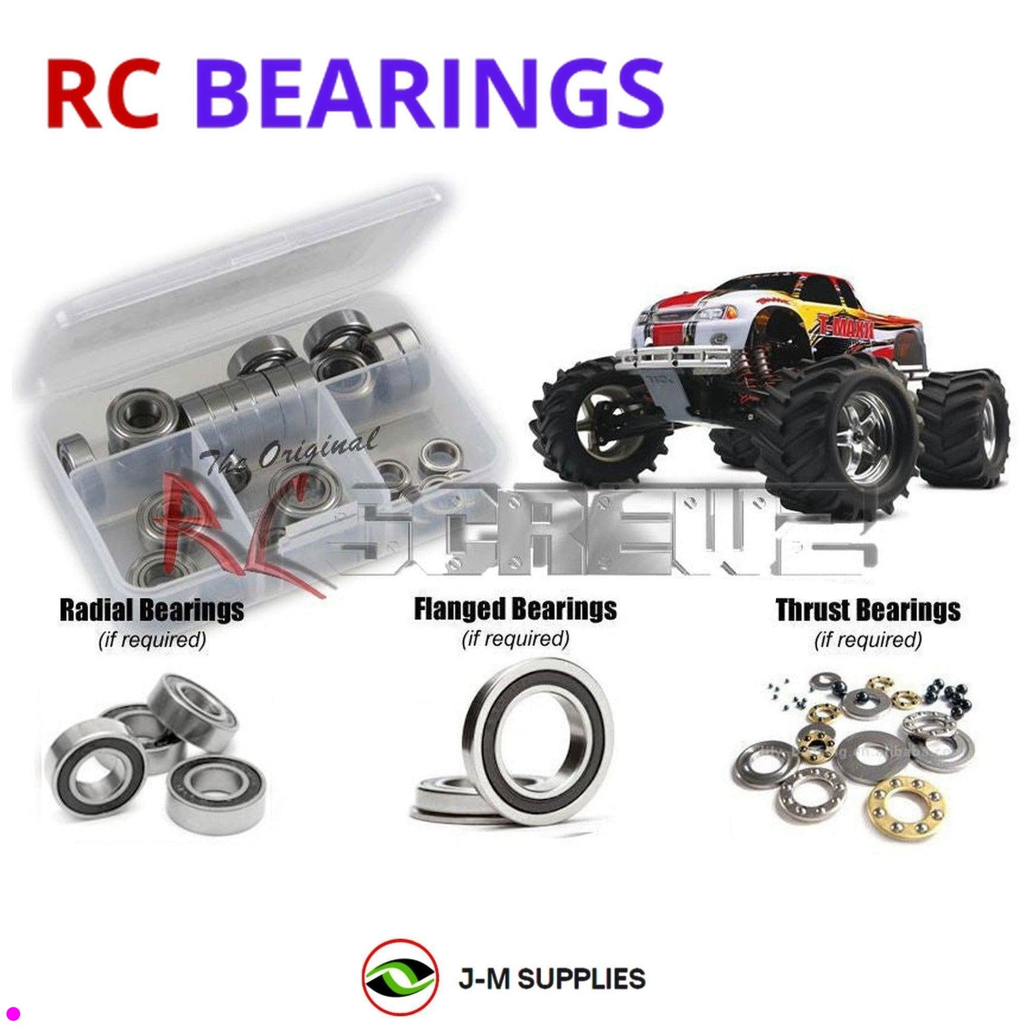 RCScrewZ Rubber Shielded Bearing Kit tra001r for Traxxas T-Maxx 2.5 #4910 - Picture 1 of 12