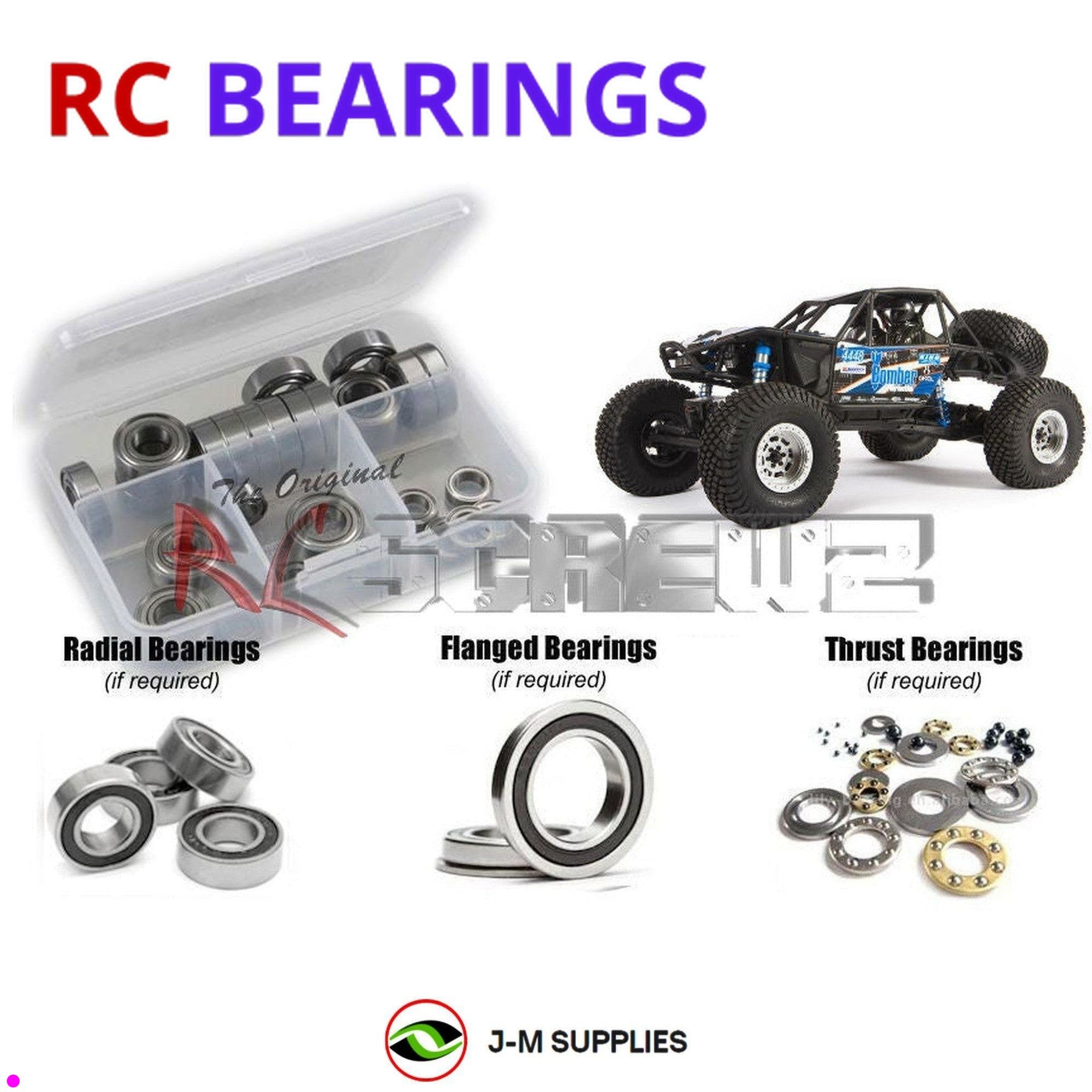 RCScrewZ Rubber Shielded Bearing axi038r for Axial RR10 Bomber 4wd AXI03016T1/T2 - Picture 1 of 12