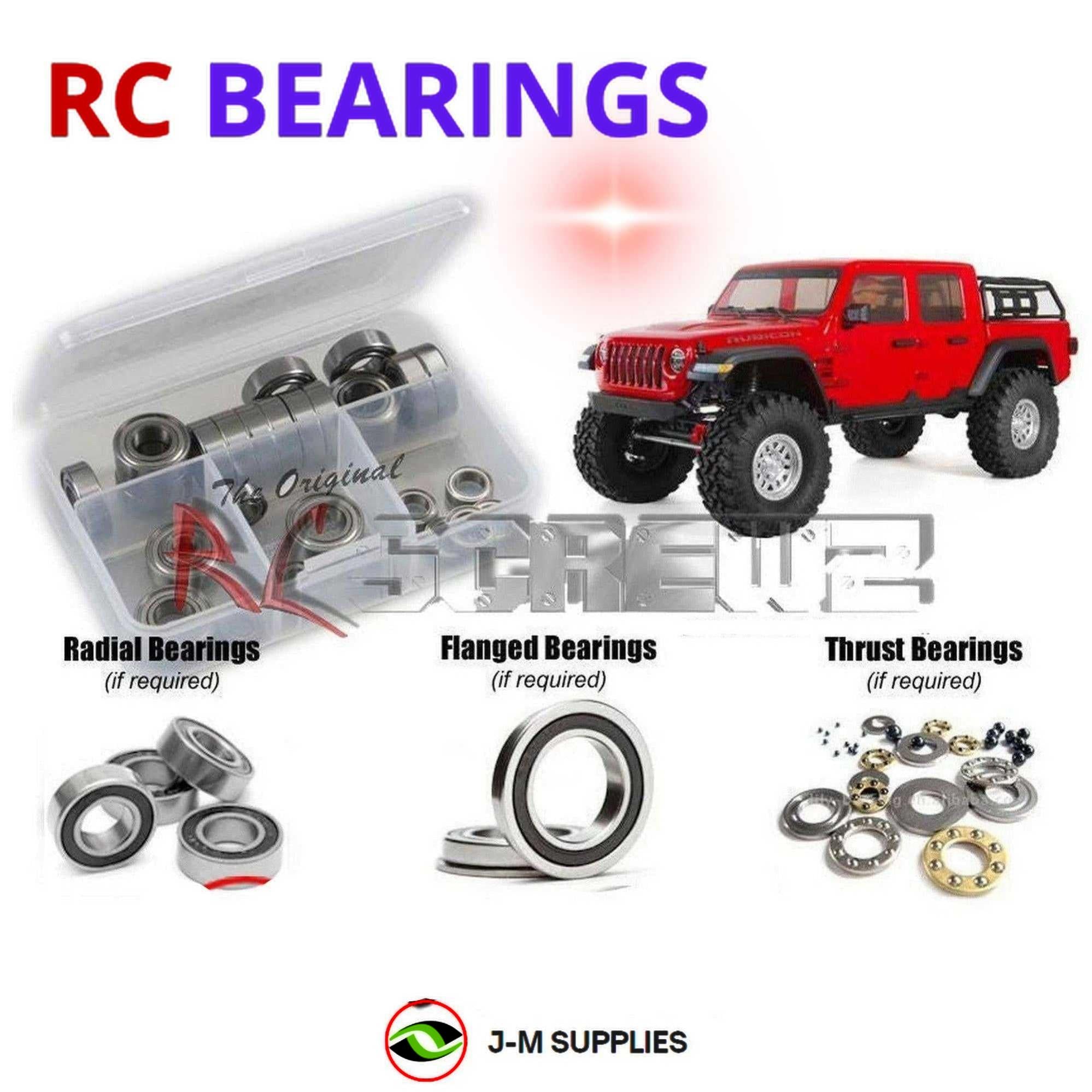 RCScrewZ Rubber Shielded Bearings axi041r for Axial SCX10 III Jeep JT Gladiator - Picture 1 of 12