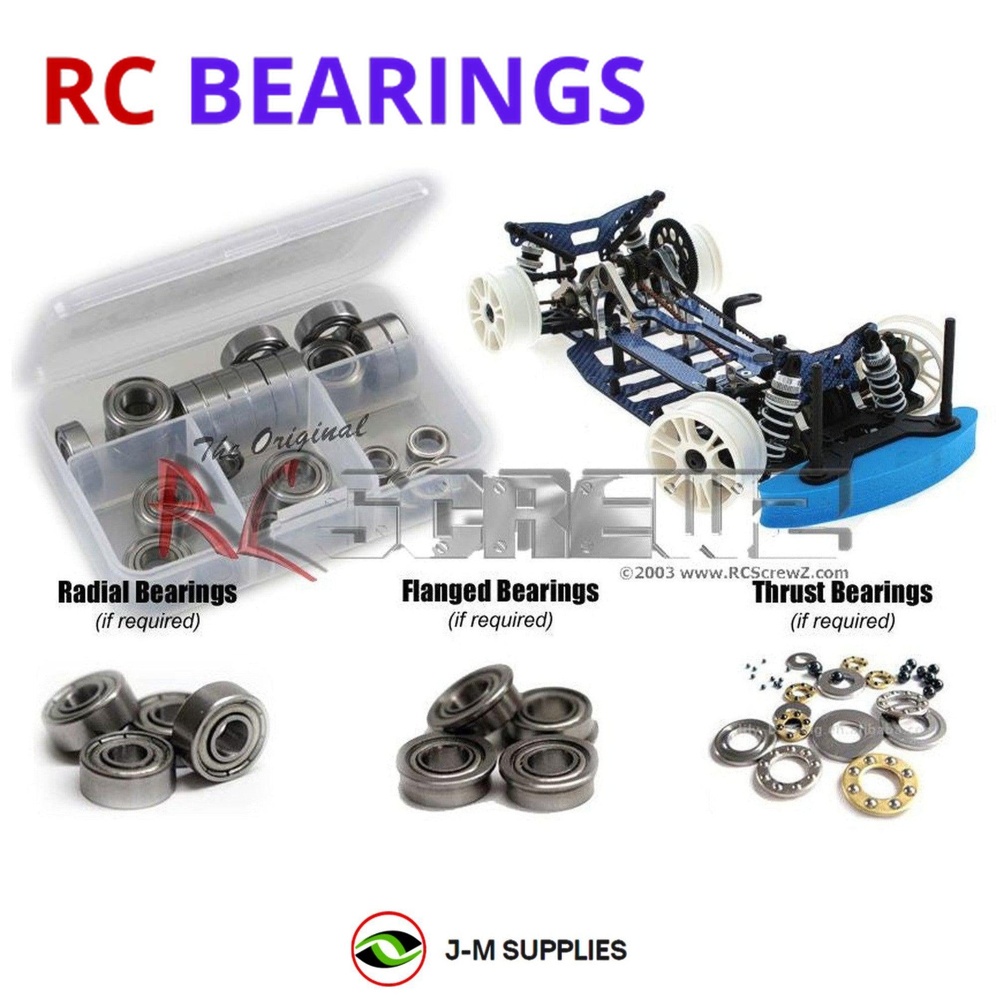 RCScrewZ Metal Shielded Bearing Kit xra009b for XRAY T1-M #300009 | PRO - Picture 1 of 12