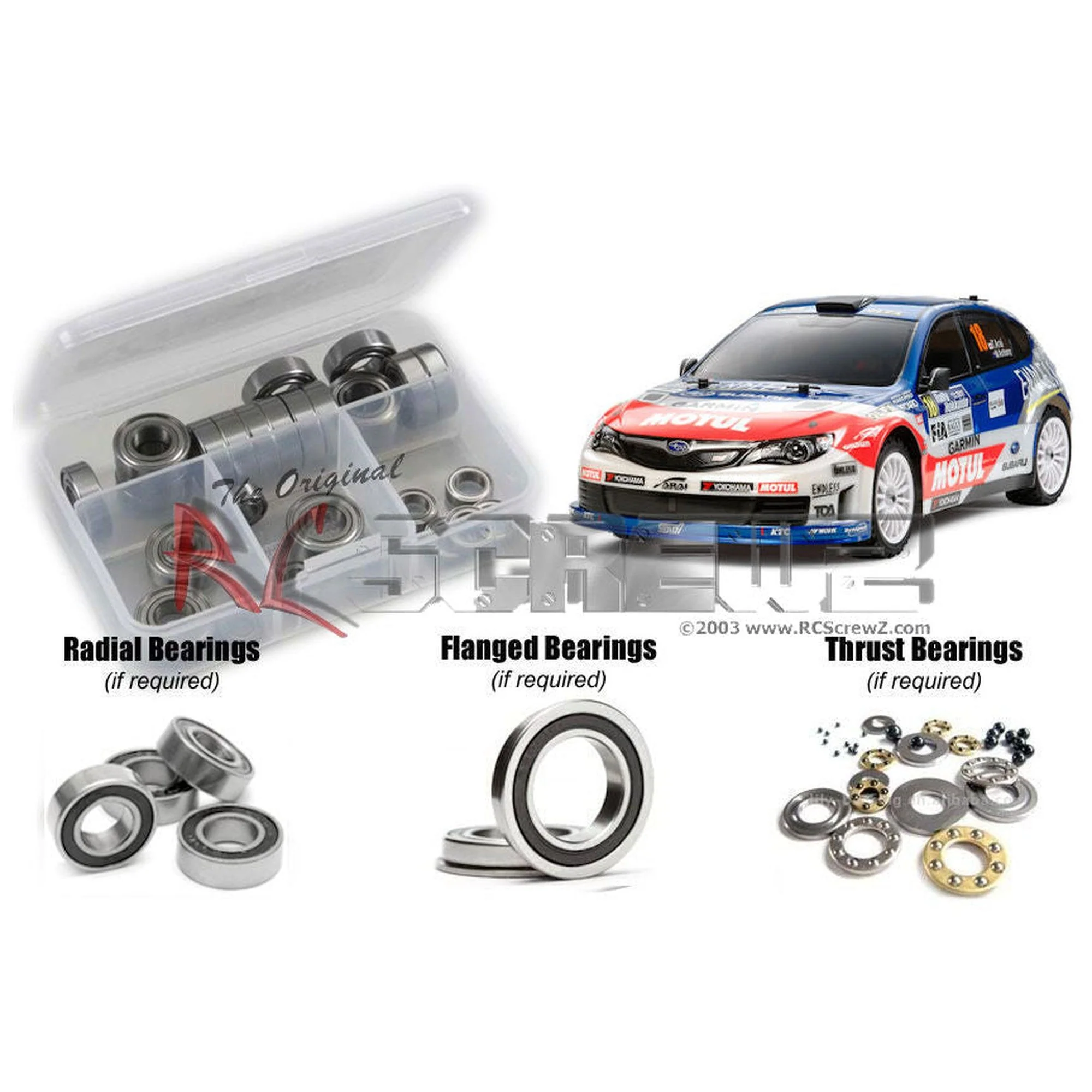 RCScrewZ Rubber Shielded Bearing Kit tam149r for Tamiya XV-01/Pro #58526 | PRO - Picture 1 of 12