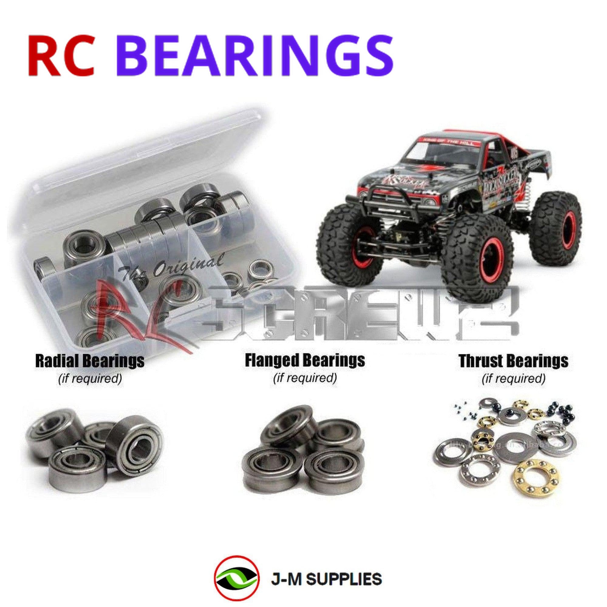 RCScrewZ Metal Shielded Bearing Kit tam184b for Tamiya Rock Socker 1/10th #58592 - Picture 1 of 12