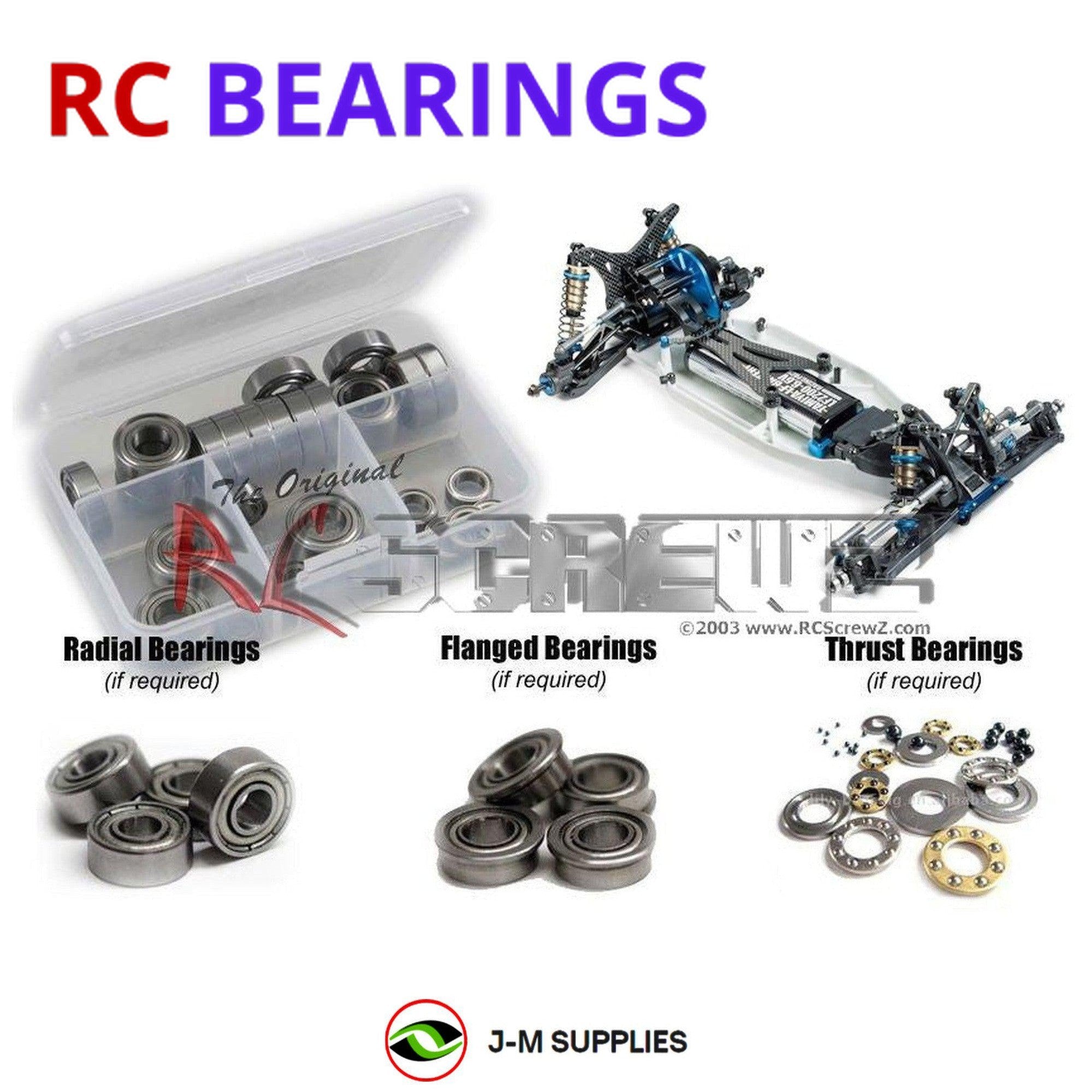 RCScrewZ Metal Shielded Bearing Kit tam181b for Tamiya TRF211 XM #42288 - Picture 1 of 12