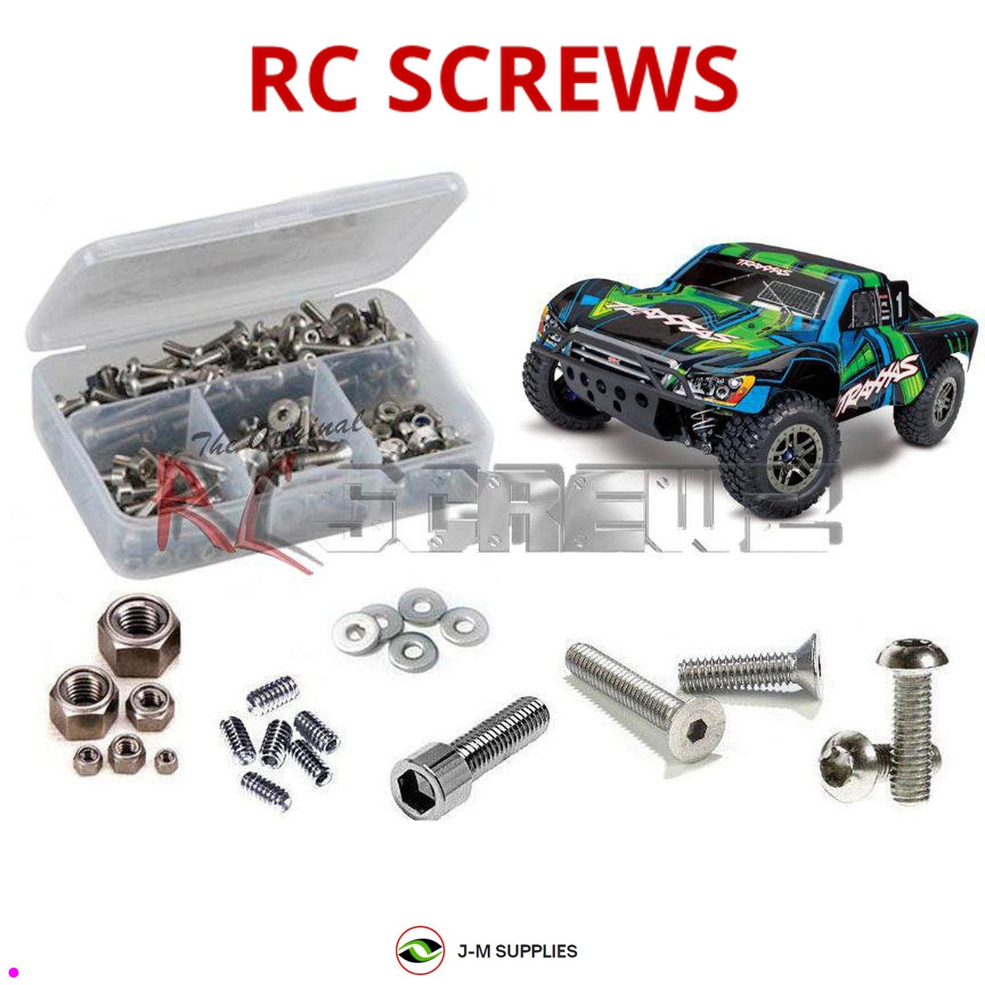 RCScrewZ Stainless Screw Kit for Traxxas Slash Ultimate 4x4 #68077-4 tra109 - Picture 1 of 12