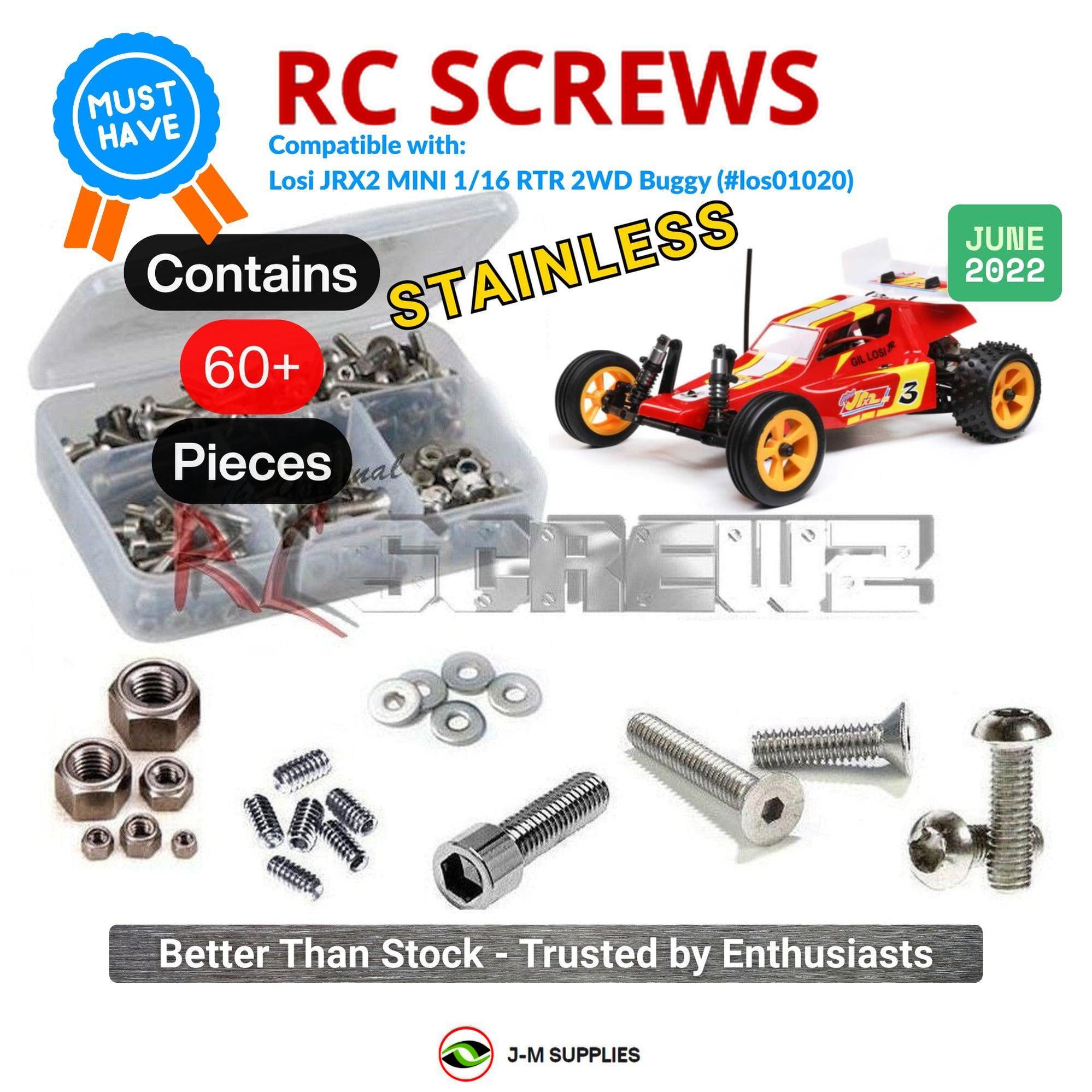 RCScrewZ Stainless Screw Kit los131 for Losi JRX2 Mini 1/16 2WD #los01020 | SET - Picture 1 of 12