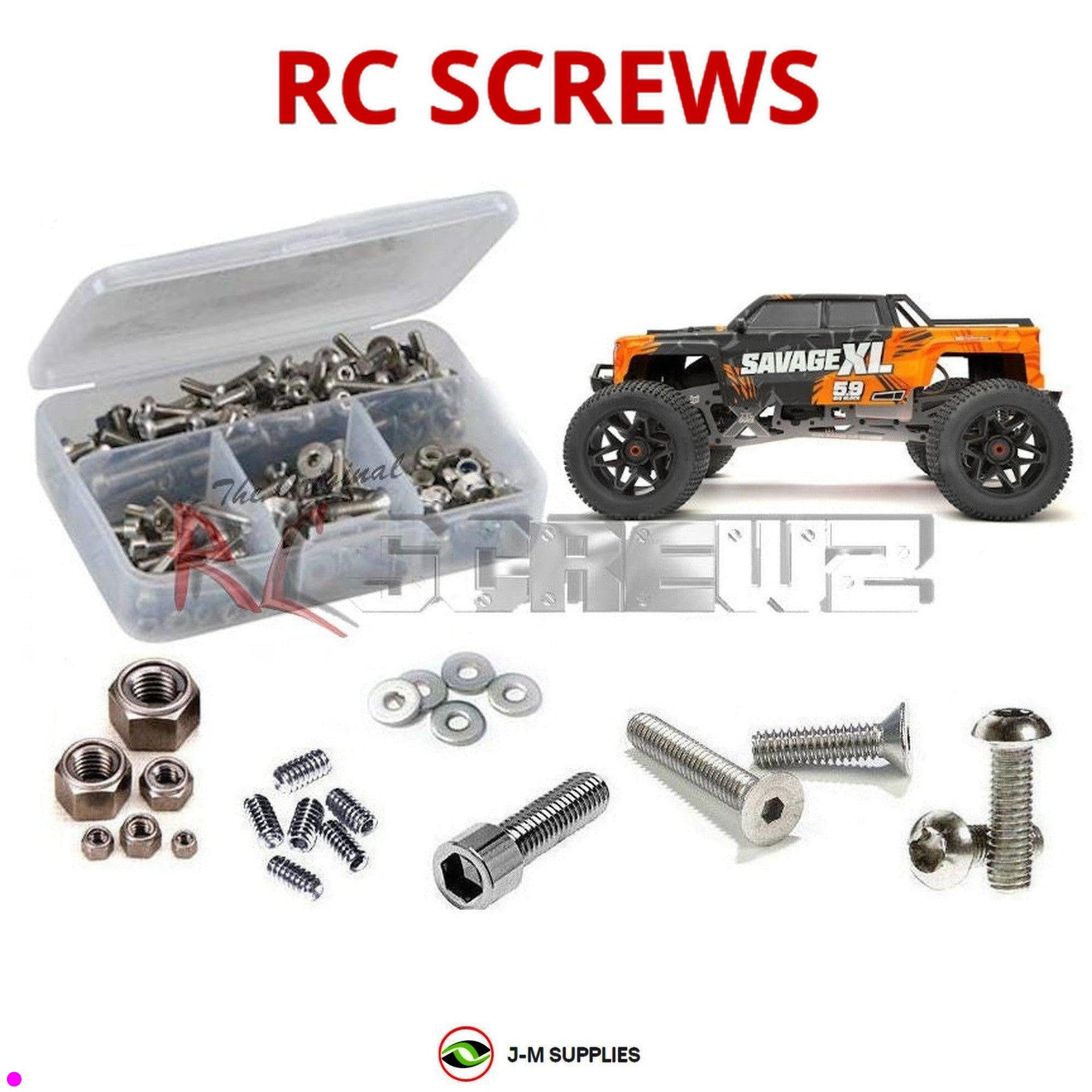 RCScrewZ Stainless Screw Kit hpi099 for HPI Racing Savage XL 5.9 NITRO #160102 - Picture 1 of 12