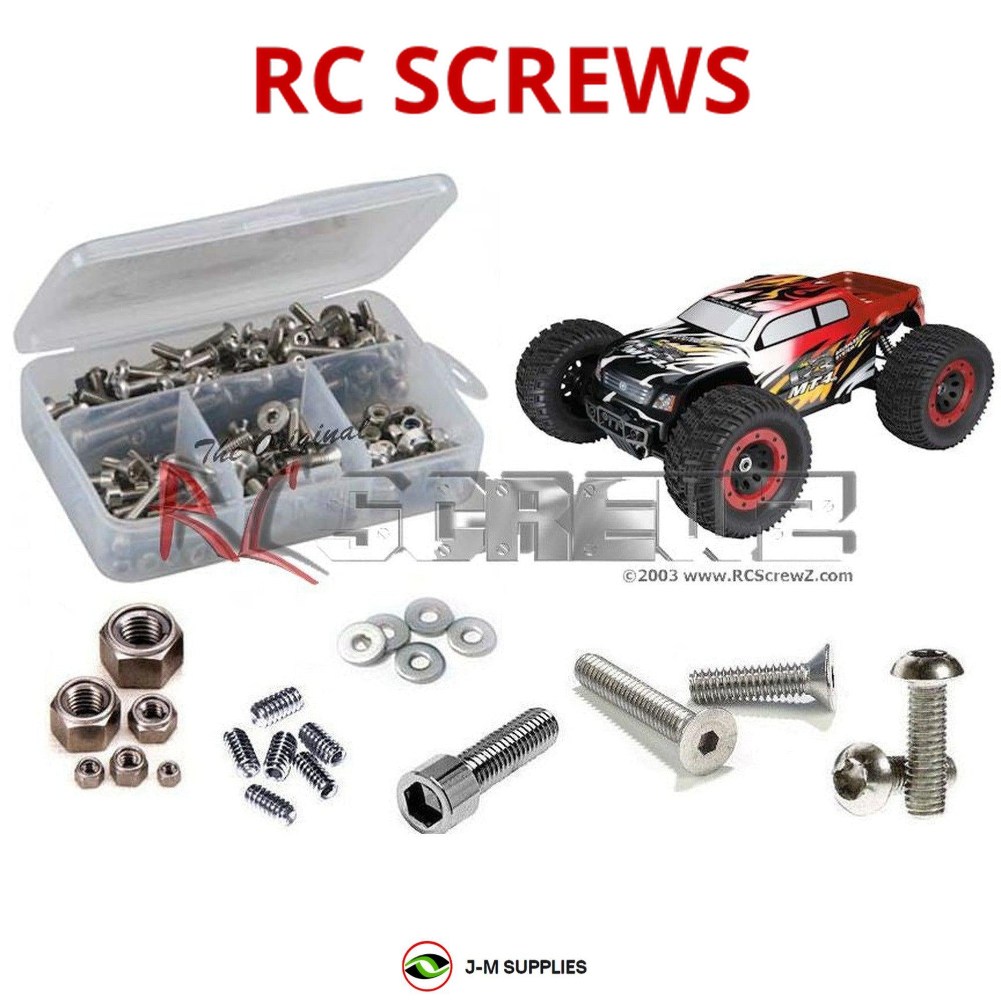 RCScrewZ Stainless Screw Kit+ thu038 for Thunder Tiger 1/8 MT4-G3 | PRO - Picture 1 of 12