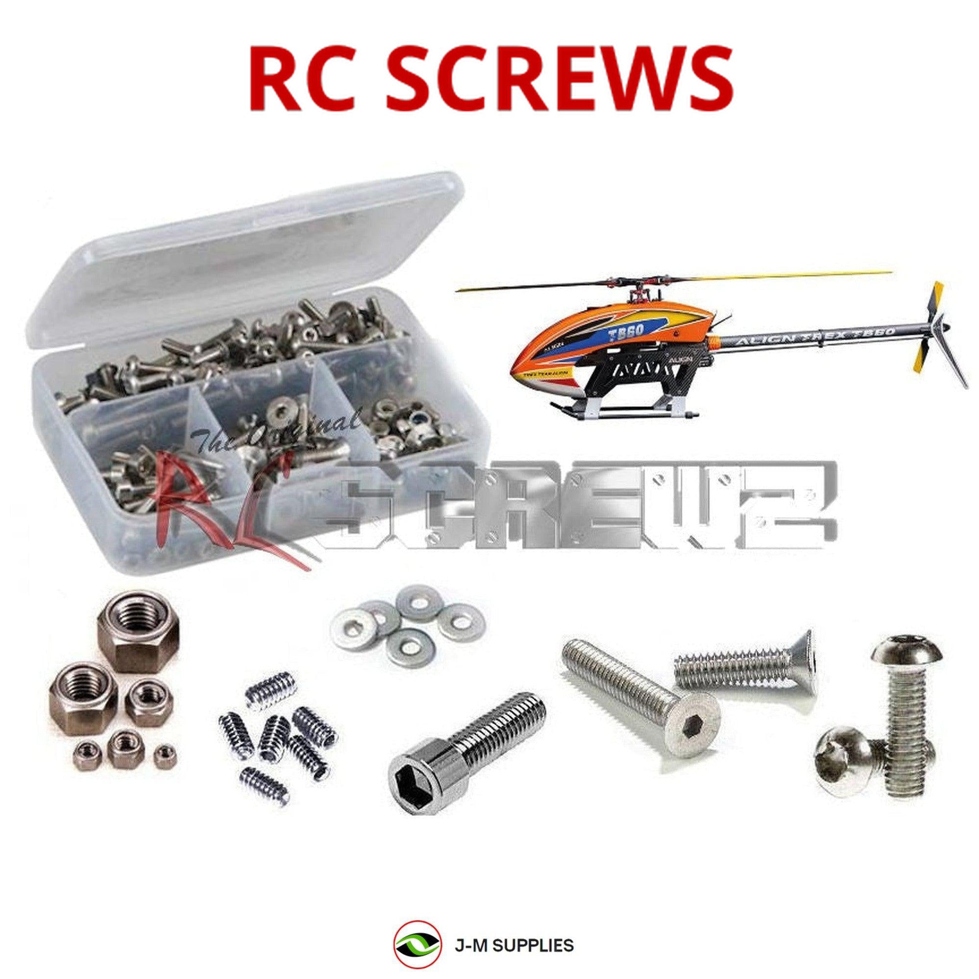 RCScrewZ Stainless Screw Kit alg041 for Align 600L Dominator #RH60E14AT/11XT - Picture 1 of 12