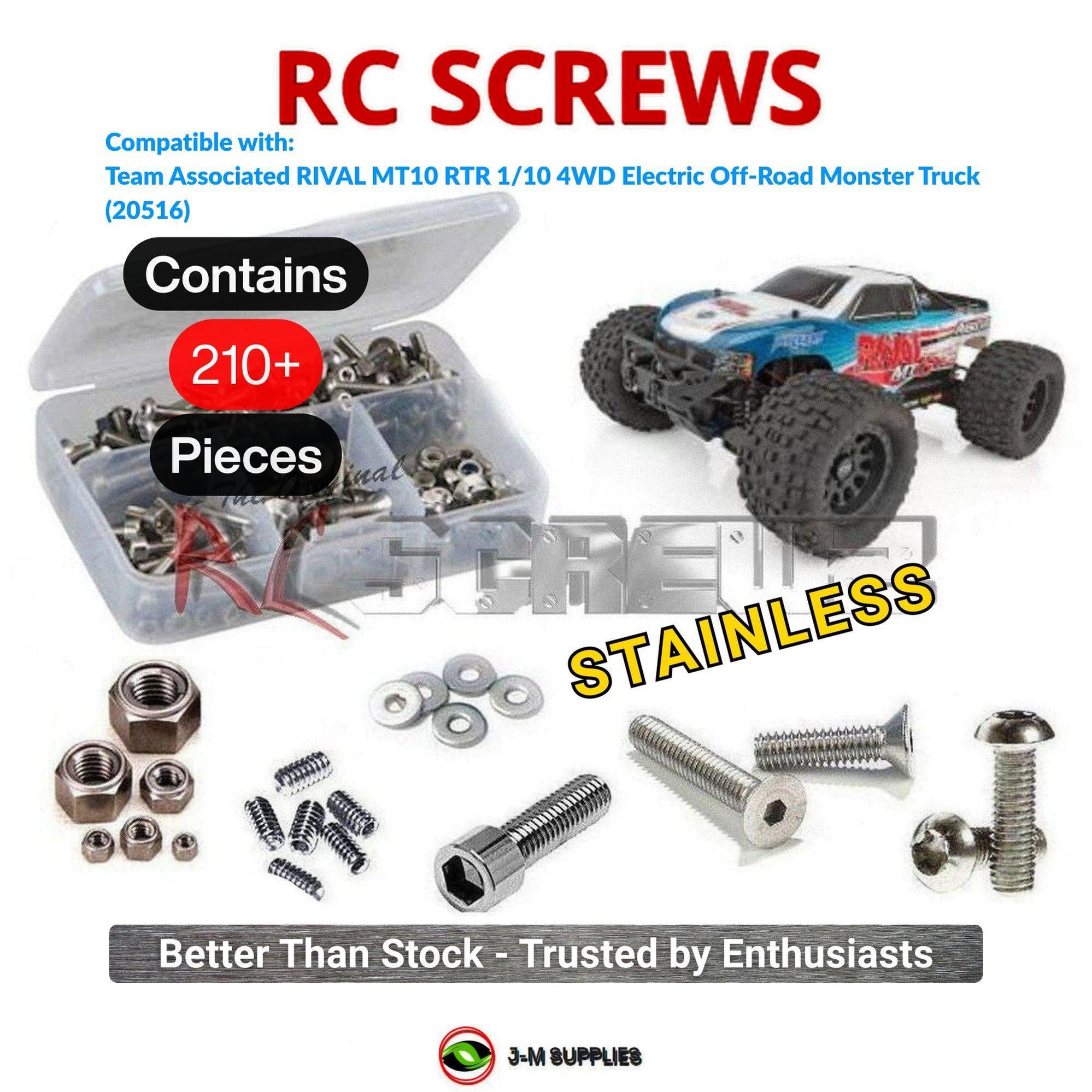 RCScrewZ Stainless Screw Kit asc131 for Associated Rival MT10 1/10 (20516) | SET - Picture 1 of 12