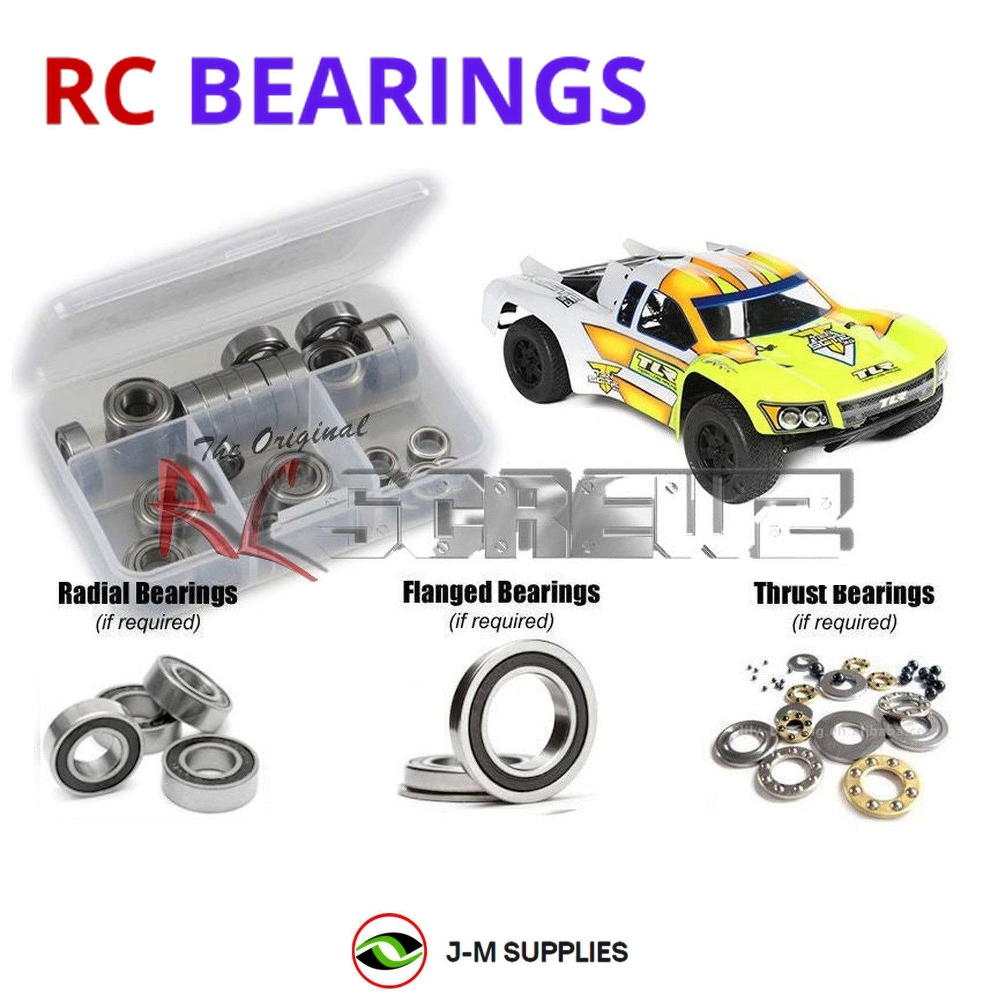 RCScrewZ Rubber Shielded Bearing Kit los094r for Losi TEN-SCTE 3.0 #TLR03008 - Picture 1 of 12