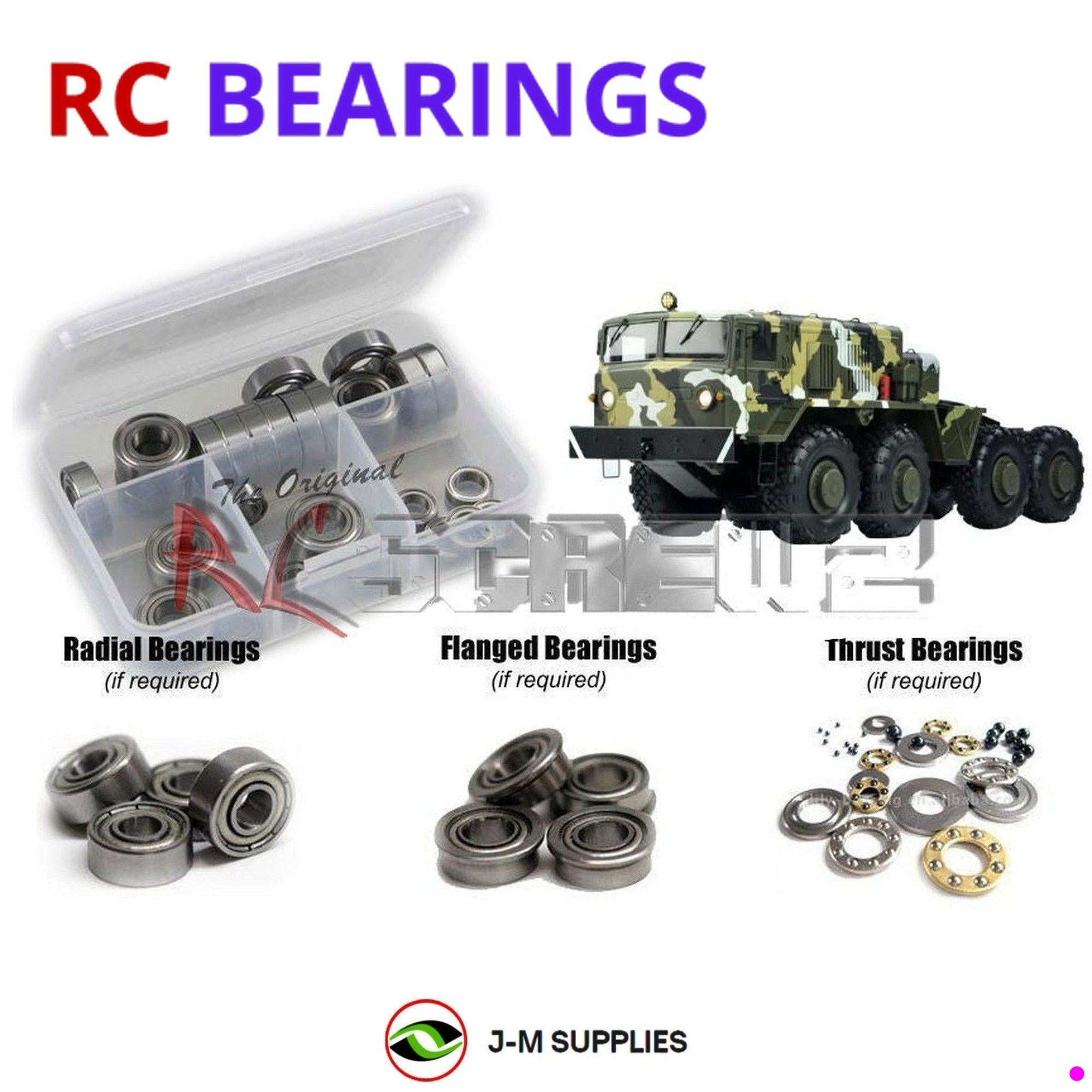 RCScrewZ Metal Shielded Bearings czr014b for Cross RC BC-8 Mammo 1/12 8x8 CZRBC8 - Picture 1 of 12