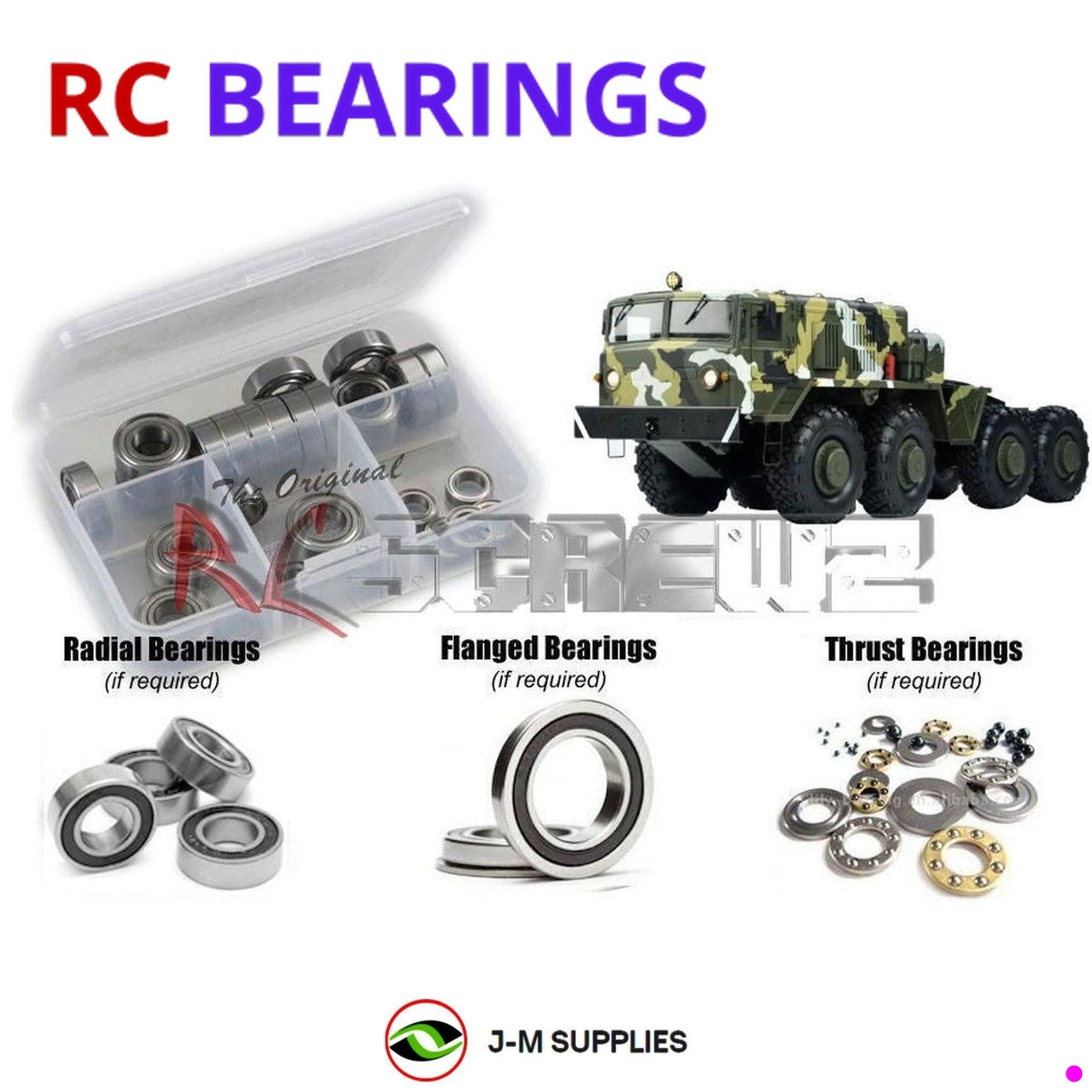 RCScrewZ Rubber Shielded Bearing czr014r for Cross RC BC-8 Mammo 1/12 8x8 CZRBC8 - Picture 1 of 12