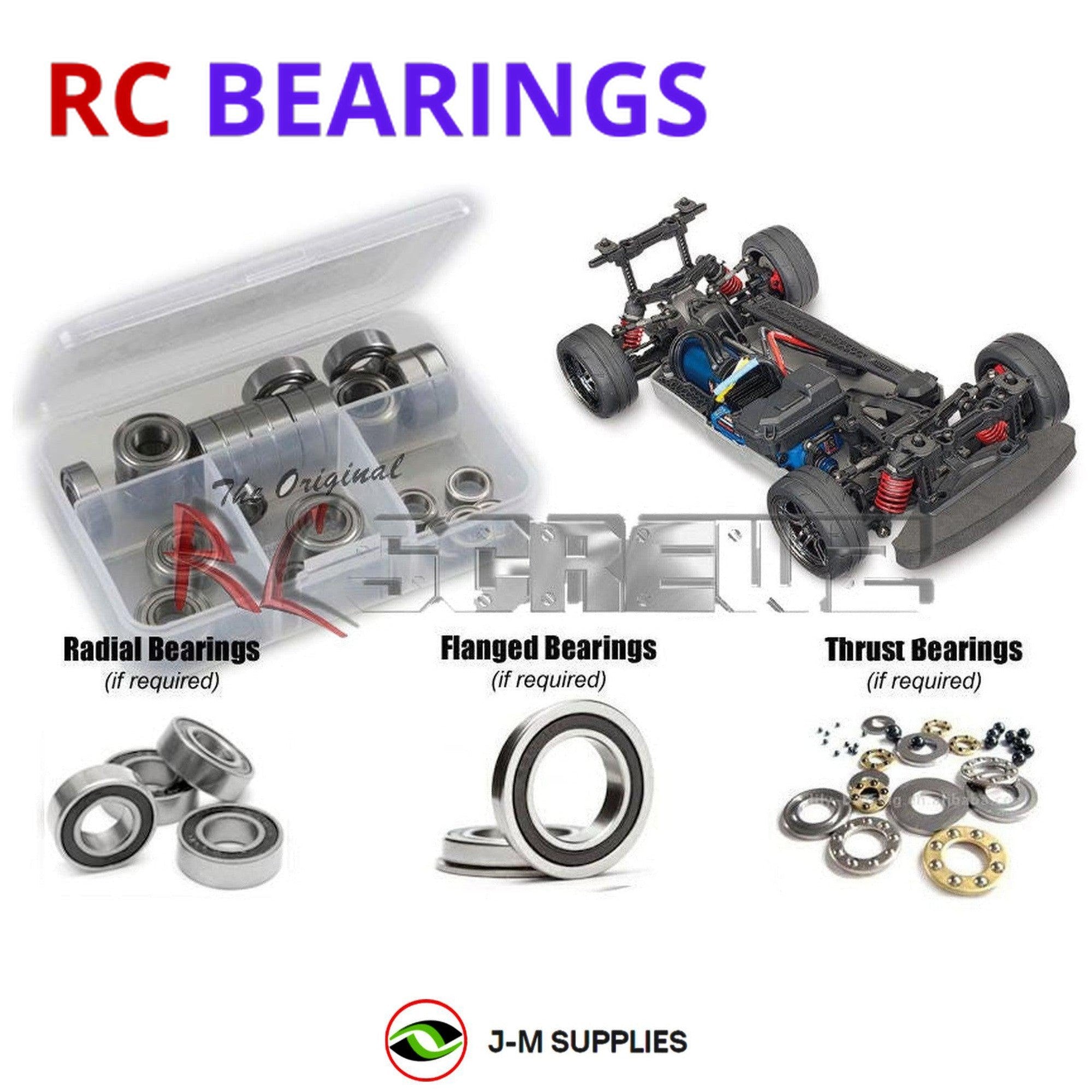 RCScrewZ Rubber Shielded Bearing Kit tra108r for Traxxas 4-Tec 2.0 VXL #83076-4 - Picture 1 of 12