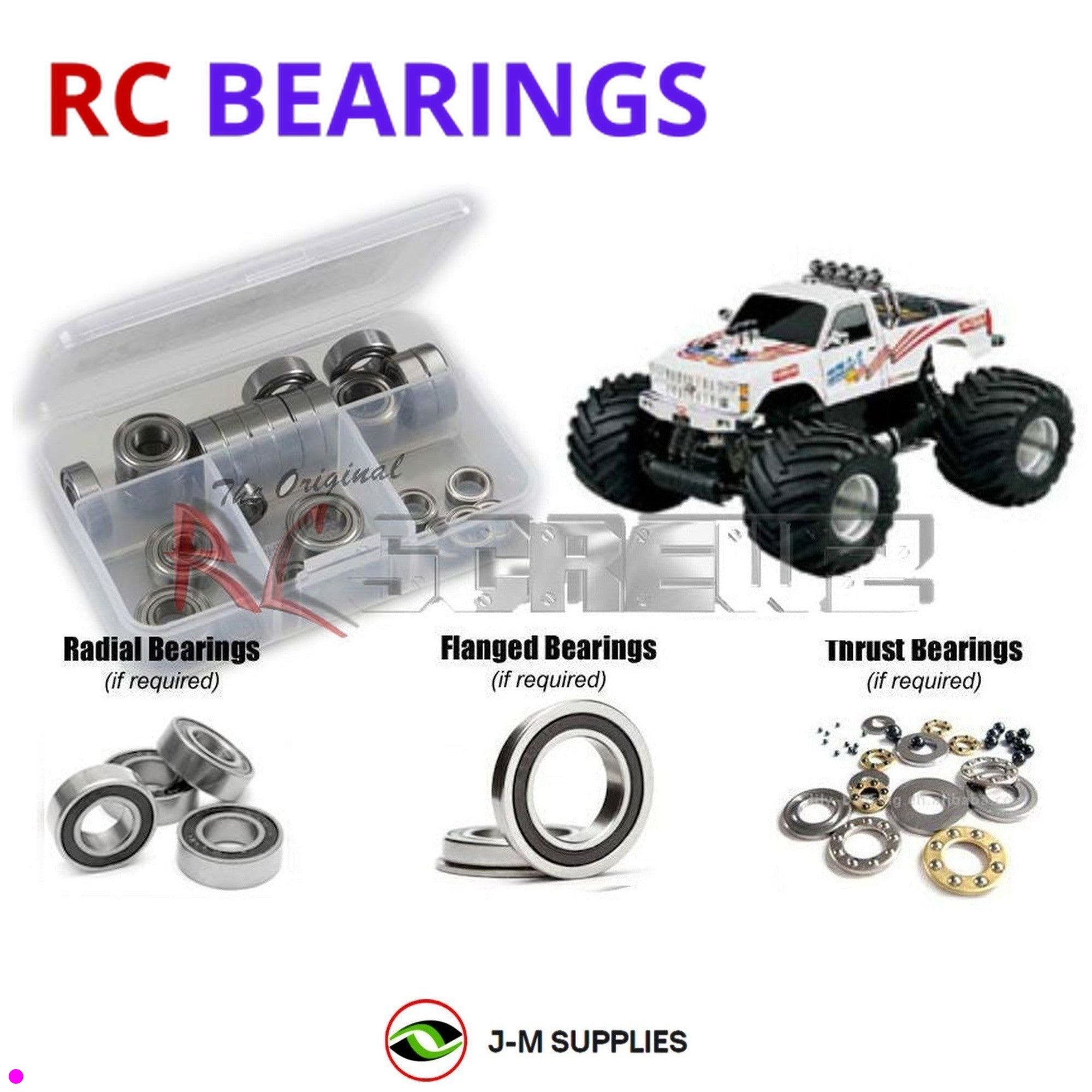 RCScrewZ Rubber Shielded Bearing Kit kyo021r for Kyosho USA-1 Nitro MT #33155 - Picture 1 of 12