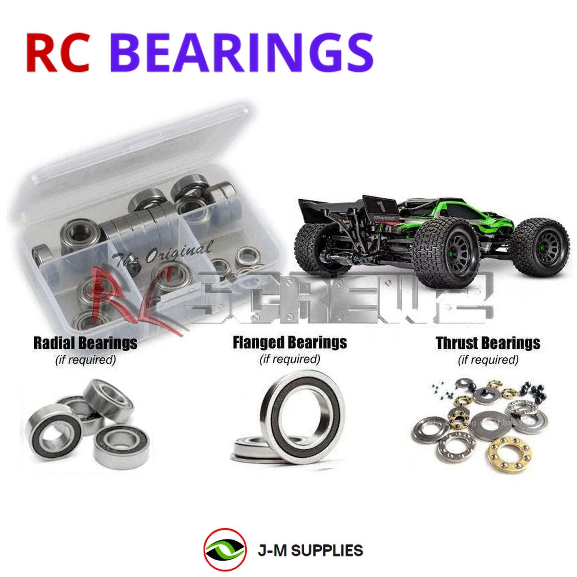 RCScrewZ Rubber Shielded Bearing Kit tra107r for Traxxas XRT 4wd 8s 1/6 #78086-4 - Picture 1 of 12