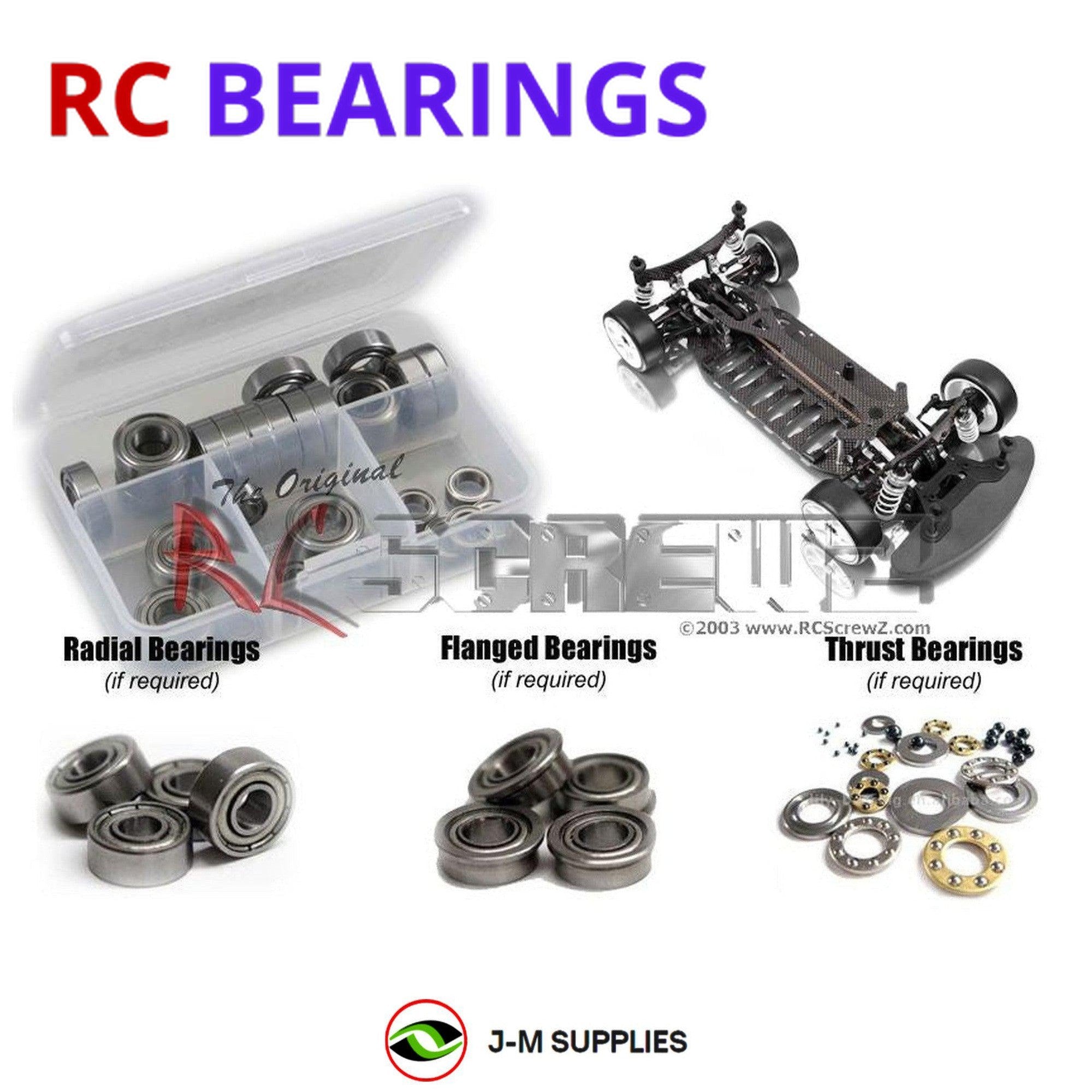 RCScrewZ Metal Shielded Bearing Kit xra006b for XRAY T1 Factory Ed 1/10 #300004 - Picture 1 of 12