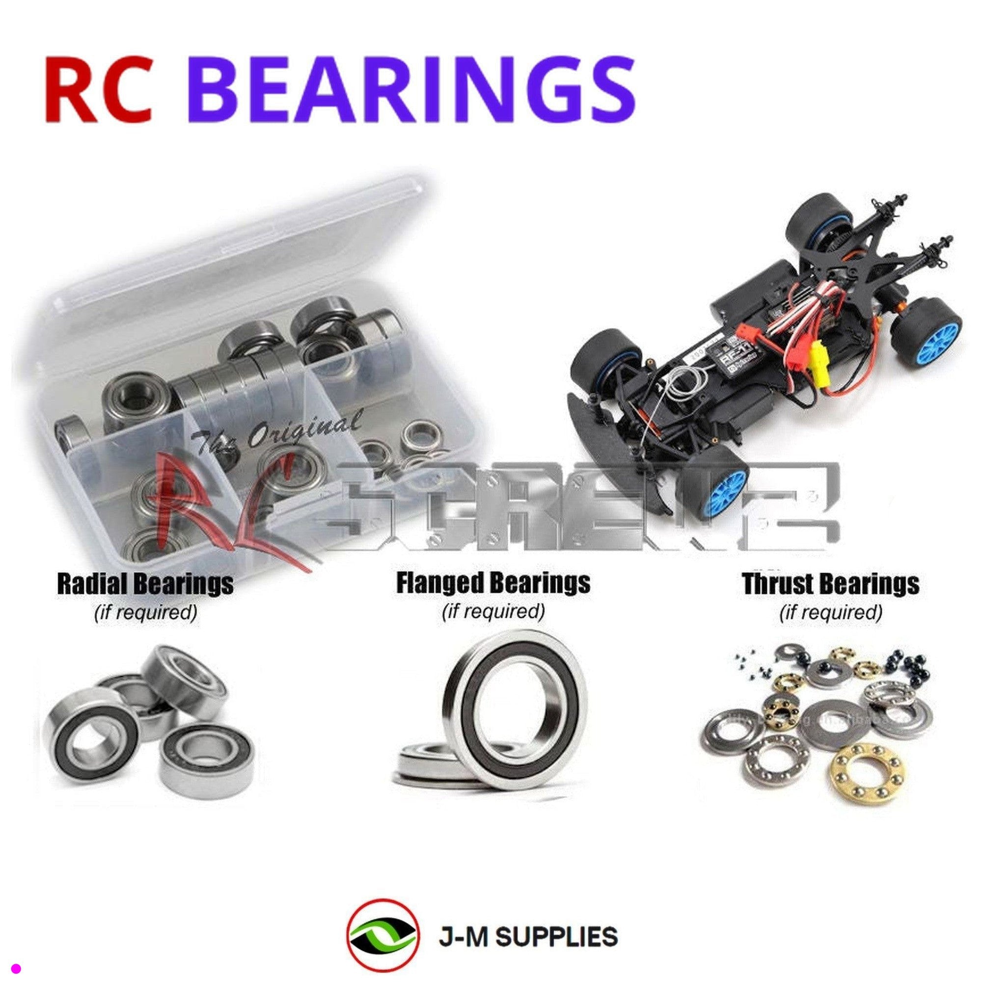 RCScrewZ Rubber Shielded Bearing Kit hpi004r for HPI Racing Micro RS4 RTR - Picture 1 of 12