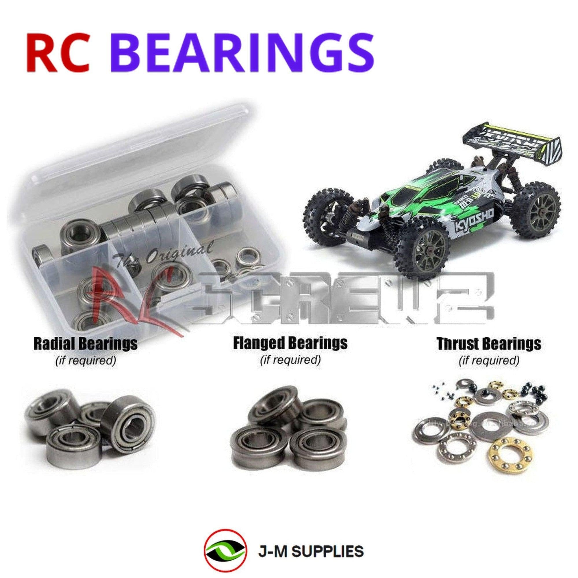 RCScrewZ Metal Shielded Bearings kyo189b for Kyosho Inferno NEO 3.0 VE 1/8#34108 - Picture 1 of 12