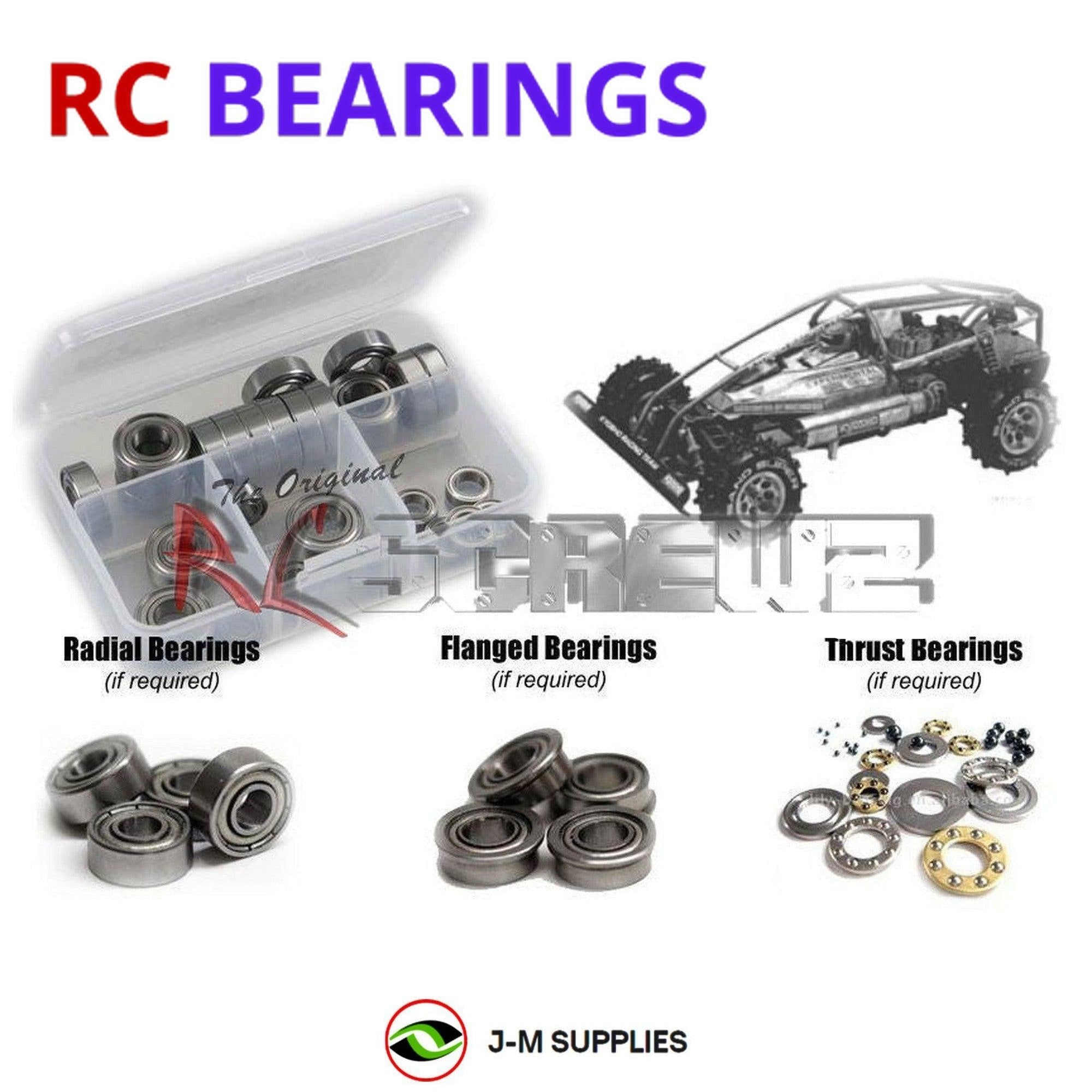 RCScrewZ Metal Shielded Bearing Kit kyo026b for Kyosho Vanning/Presto #3058/3059 - Picture 1 of 12