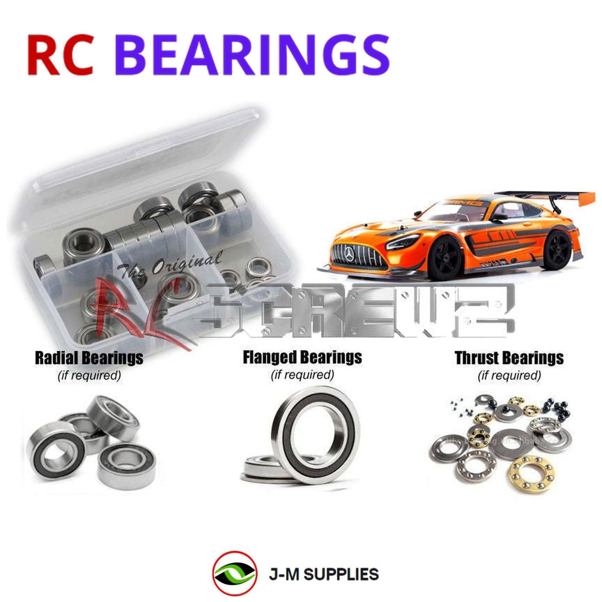 RCScrewZ Rubber Shielded Bearings kyo203r for Kyosho Inferno GT2 Nitro 1/8 31830 - Picture 1 of 12