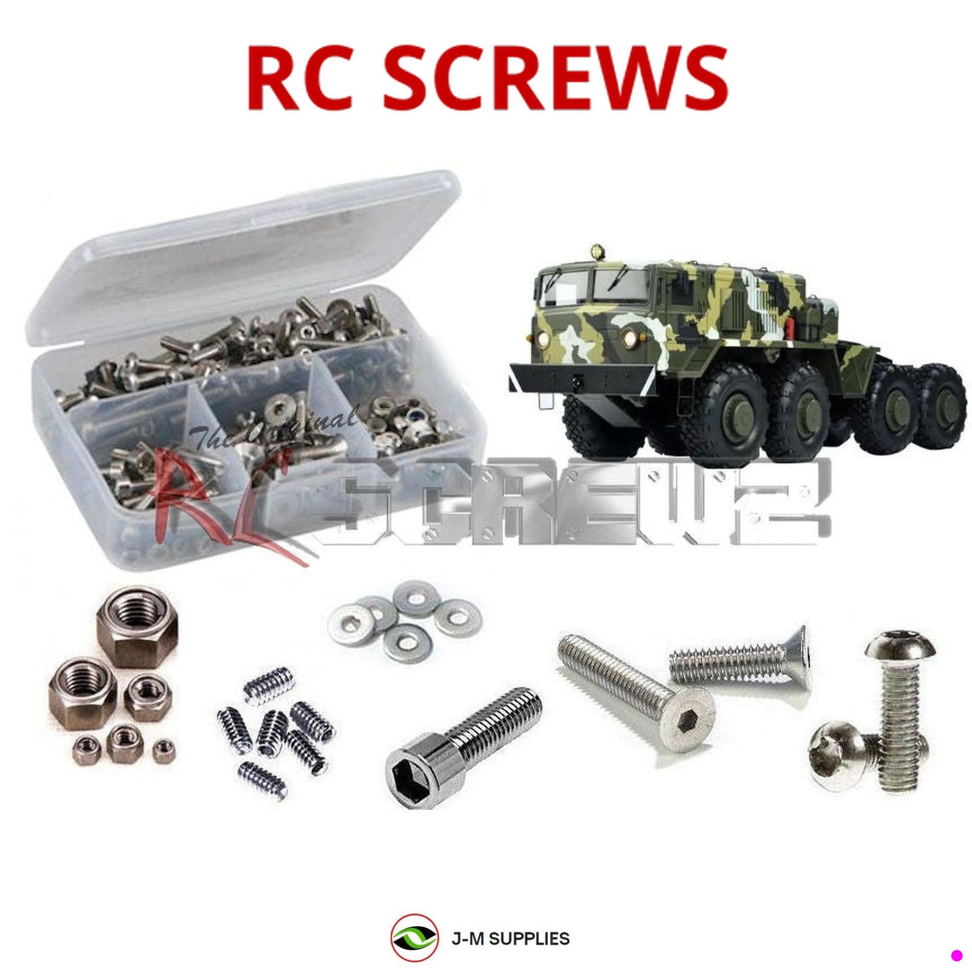 RCScrewZ Stainless Screw Kit czr014 for Cross RC BC-8 Mammoth 1/12 8x8 Tr CZRBC8 - Picture 1 of 12