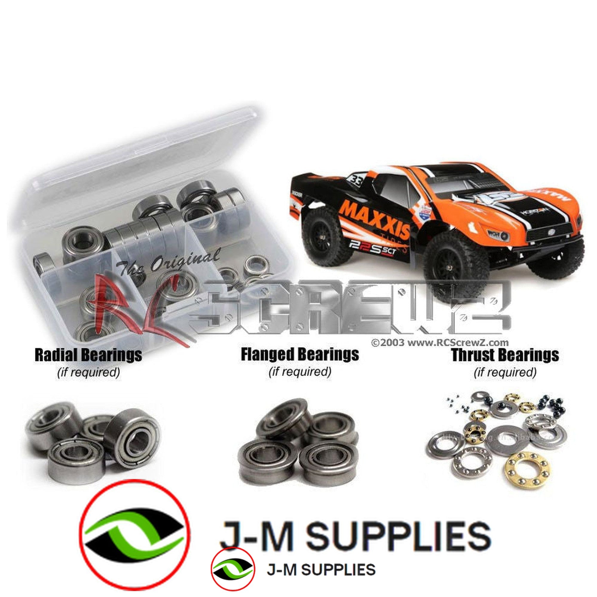 RCScrewZ Metal Shielded Bearings los110b for Losi 22 Maxxis 1/10 LOS03013T | PRO - Picture 1 of 12