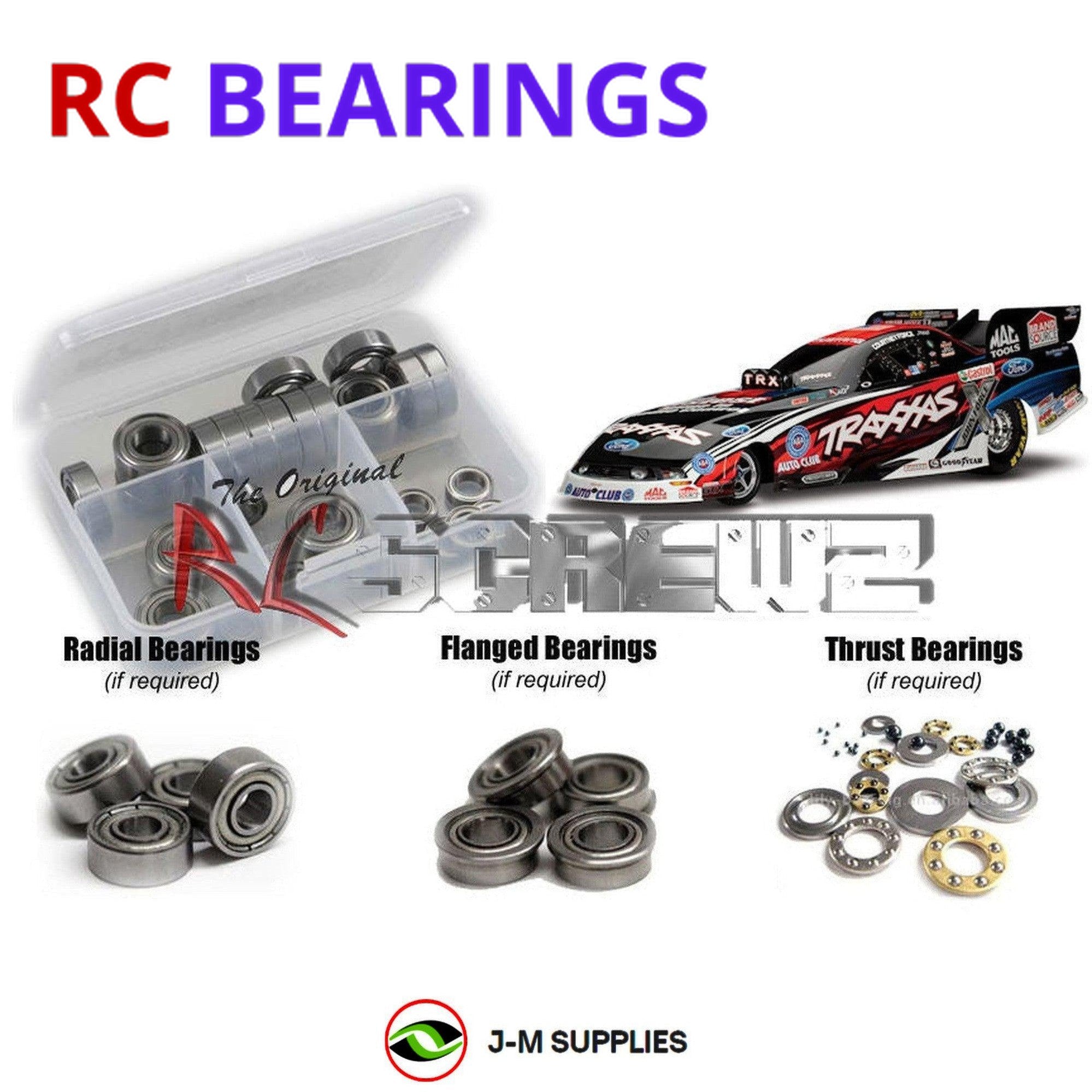 RCScrewZ Metal Shielded Bearing Kit tra048b for Traxxas NHRA Funny Car | KIT - Picture 1 of 12